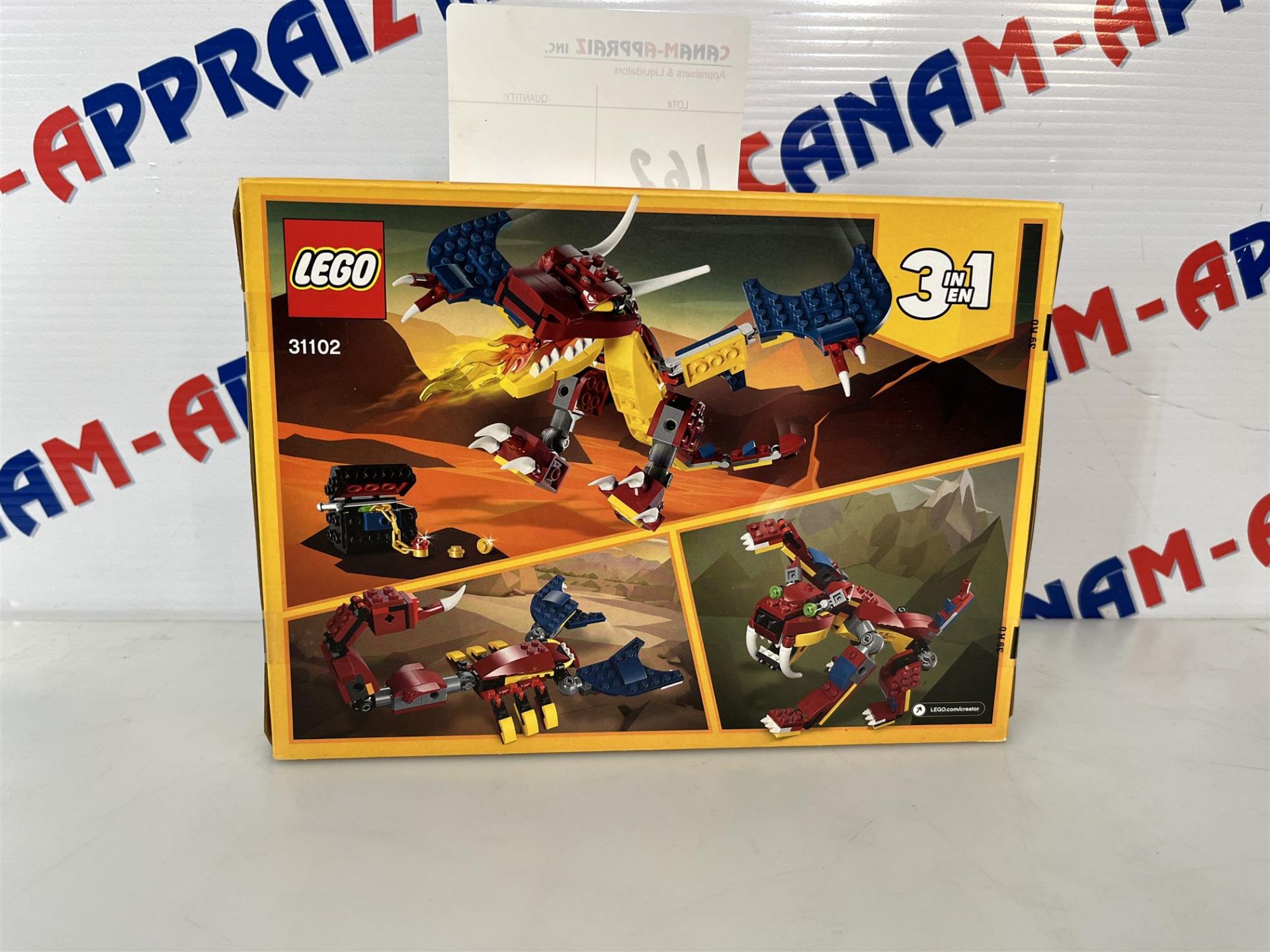 Lego Creator Fire Dragon 31102 - Ages 7+ - 234 PCS - Image 2 of 2