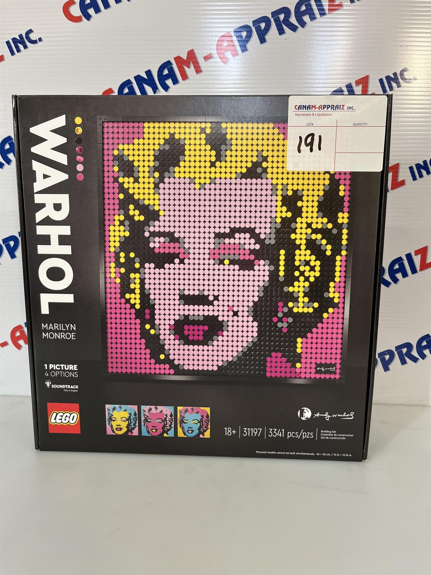 Lego Warhol Marilyn Monroe 31197 - Ages 18+ - 3341 PCS