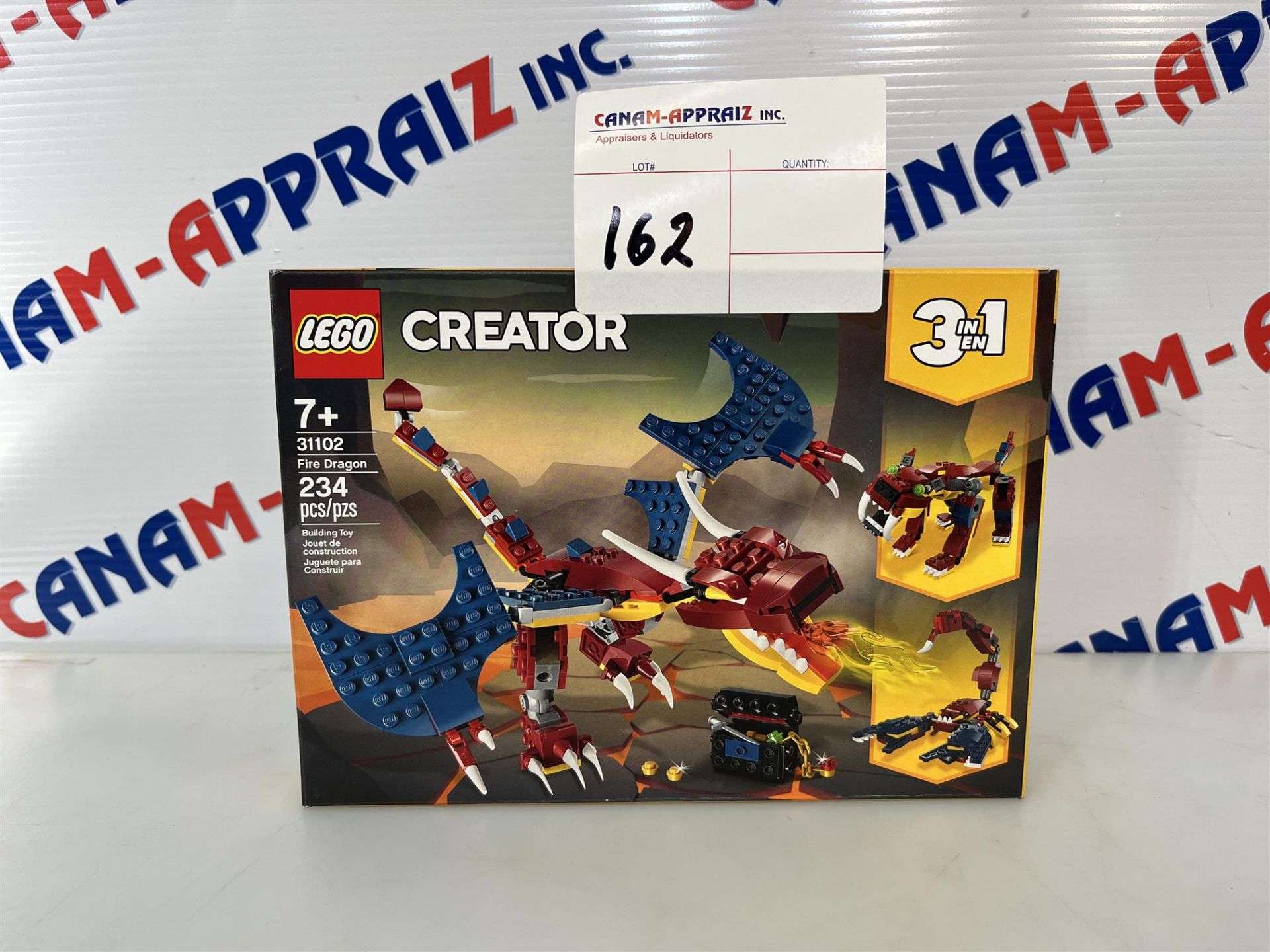 Lego Creator Fire Dragon 31102 - Ages 7+ - 234 PCS