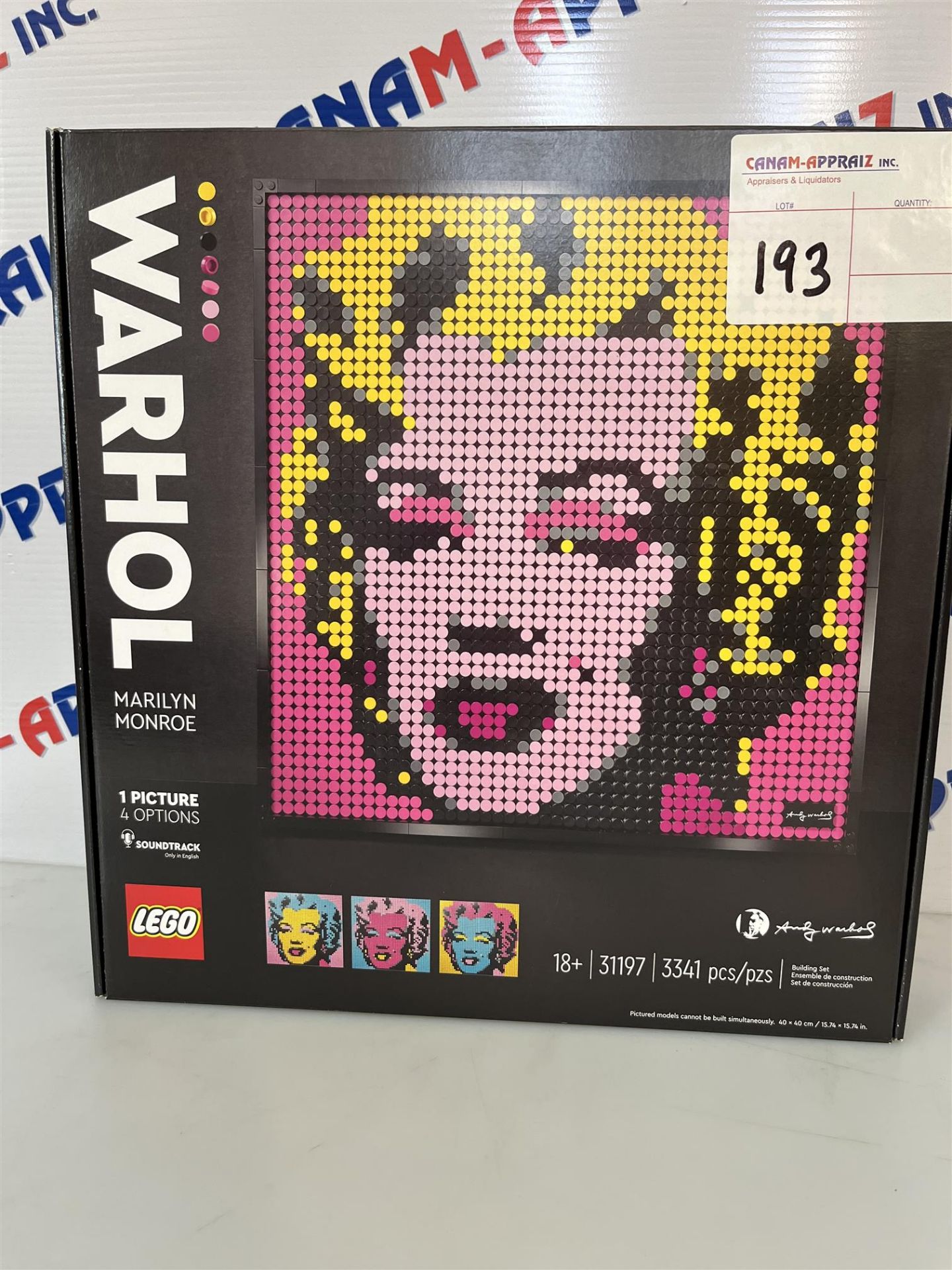 Lego Warhol Marilyn Monroe 31197 - Ages 18+ - 3341 PCS