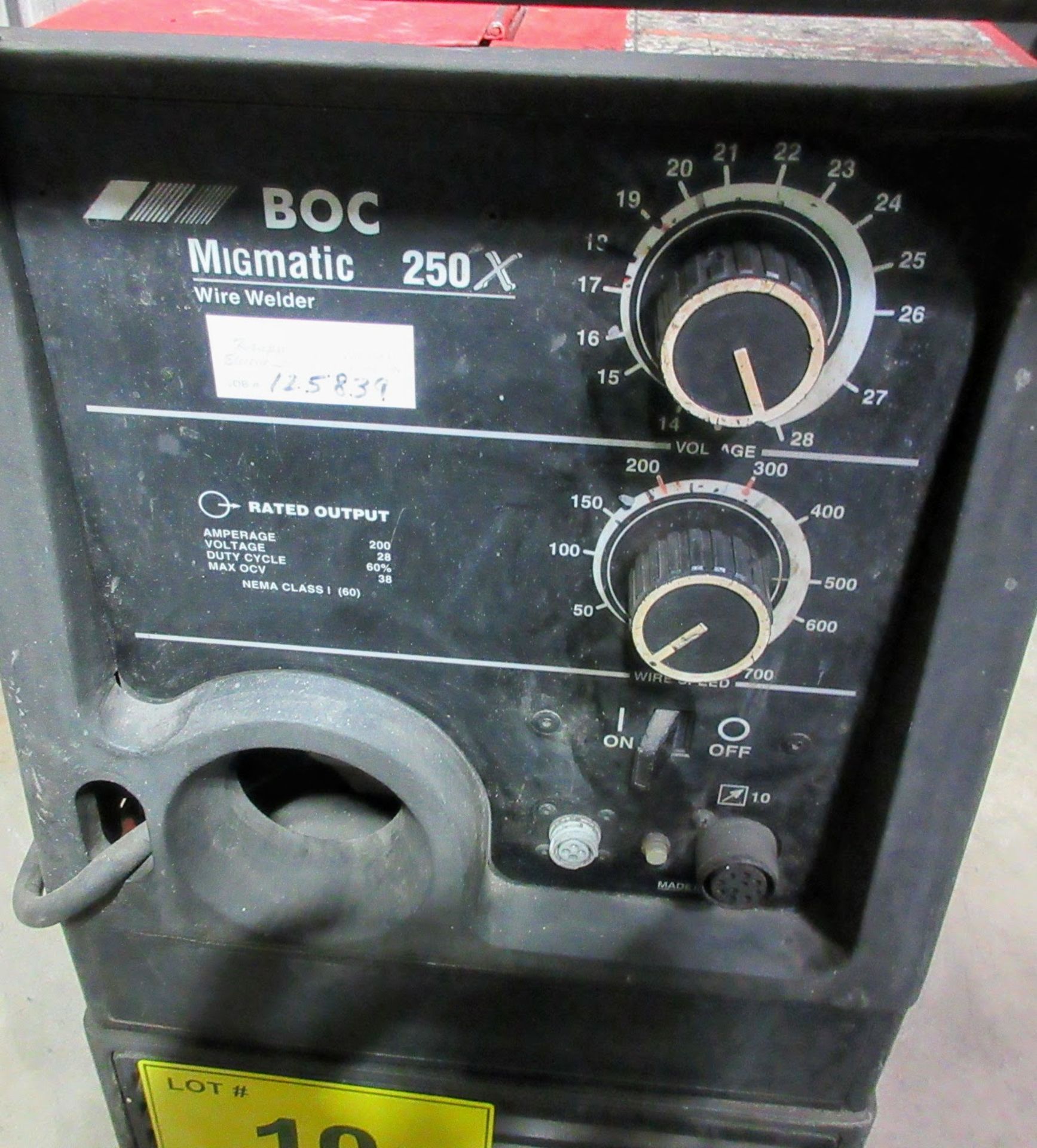 BOX MIGMATIC 250X WELDER W/ CABLES AND CART - Image 3 of 5