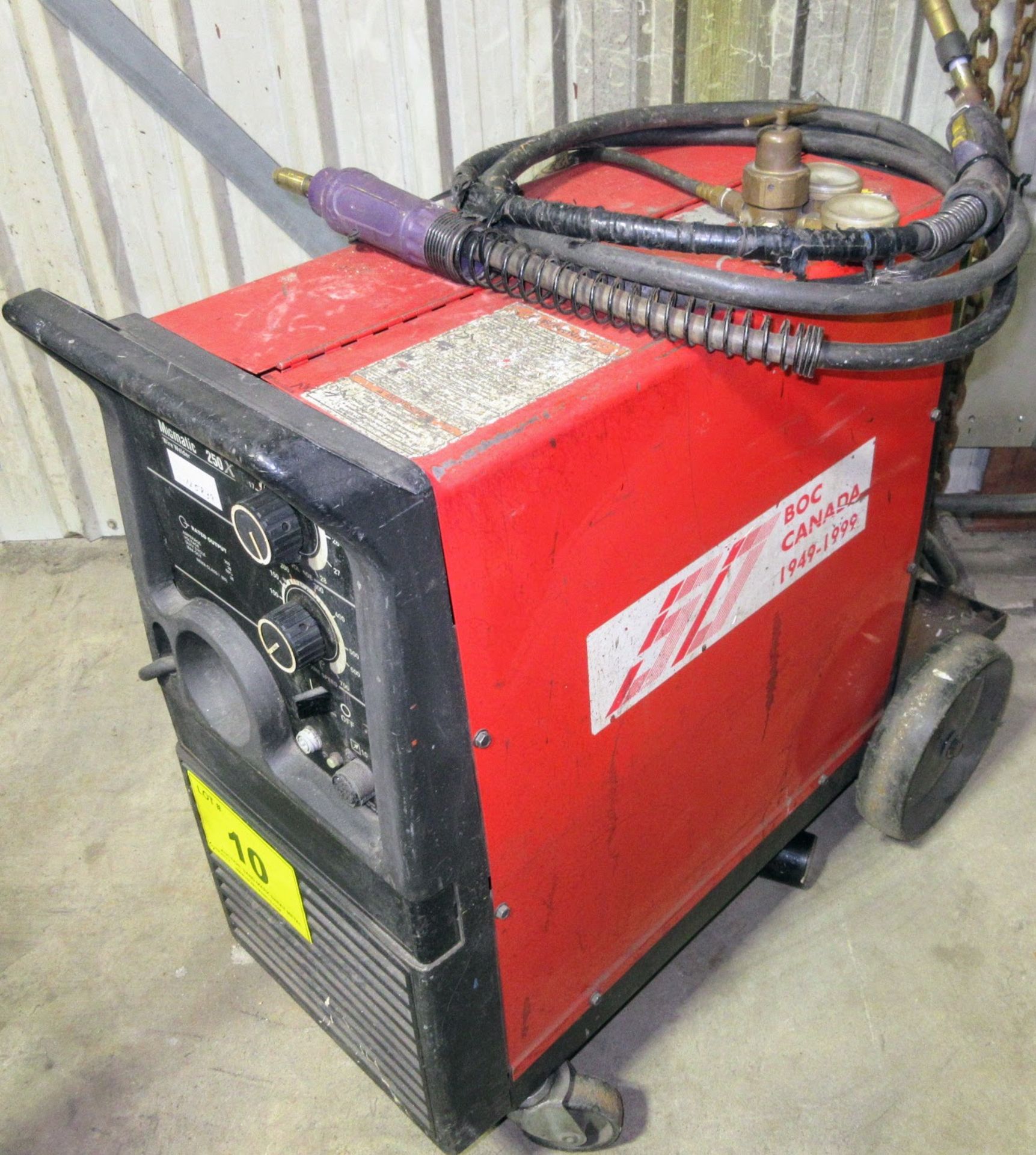 BOX MIGMATIC 250X WELDER W/ CABLES AND CART - Image 2 of 5