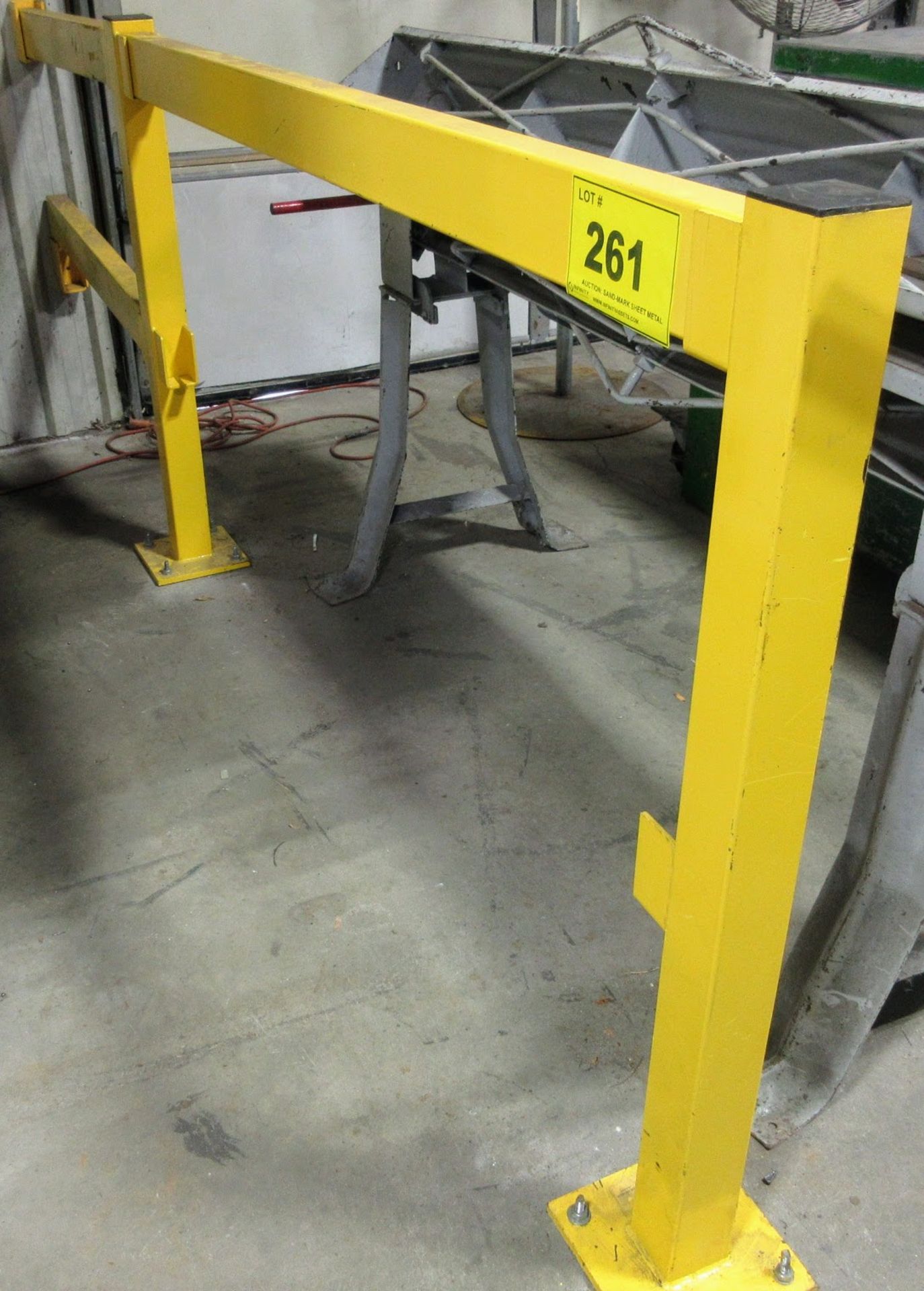 LOT YELLOW SAFETY FENCING IN PLANT