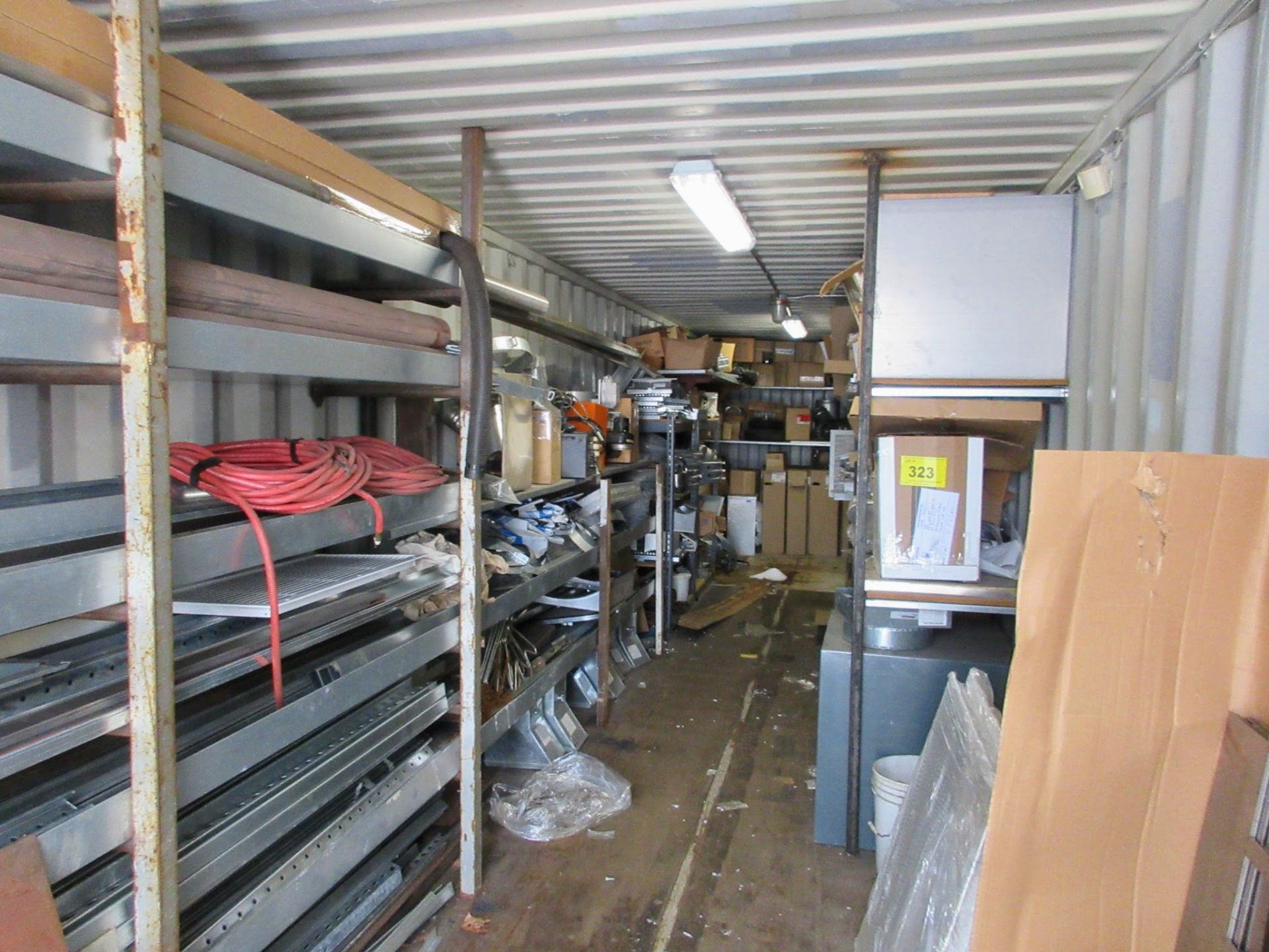 CONTENTS IN AND ON 40' SEACAN INCLUDING HVAC / DUCTWORK SUPPLIES, ETC.