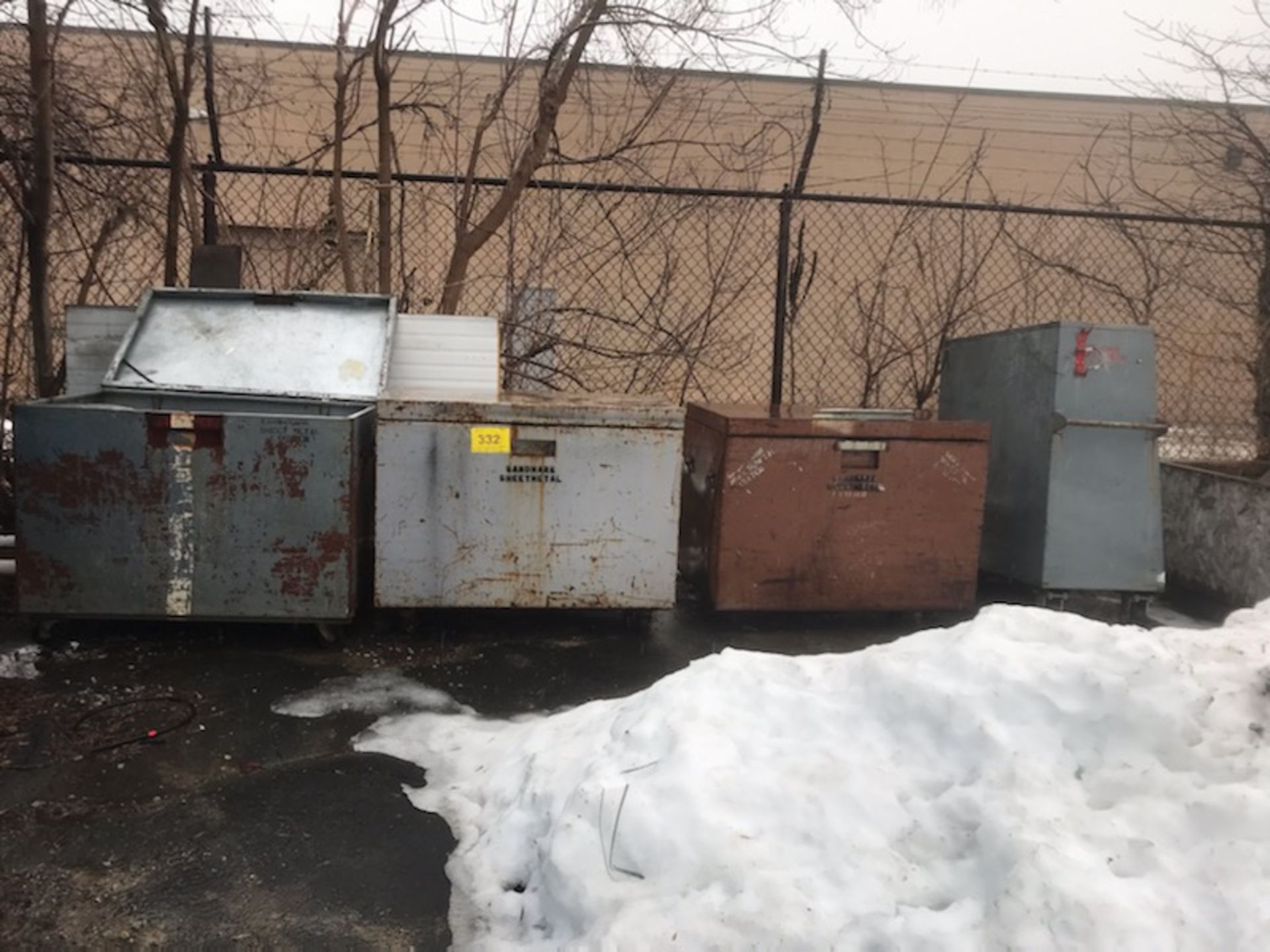 LOT OF (4) JOB BOXES (IN YARD)