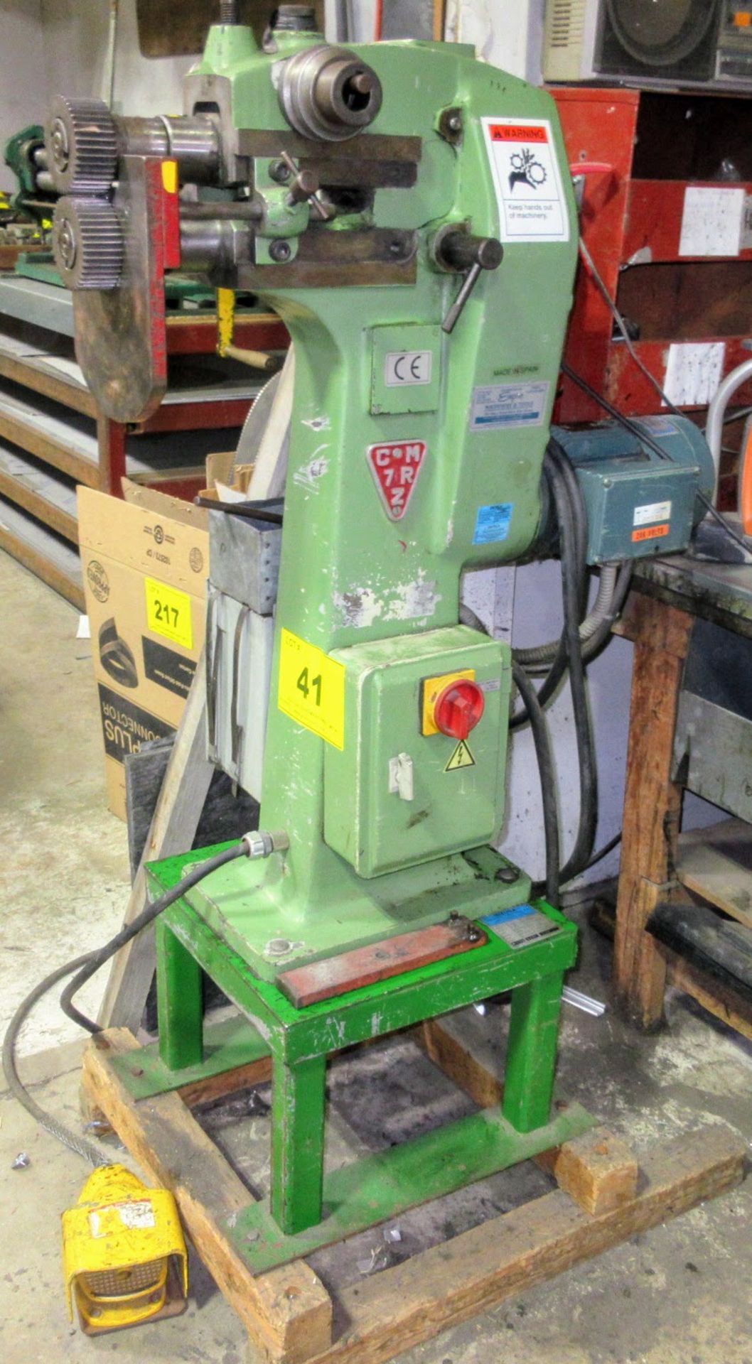 2000 INZUSA CMZ/7R POWER SWAGING MACHINE, S/N 4330 (RIGGING FEE $100)