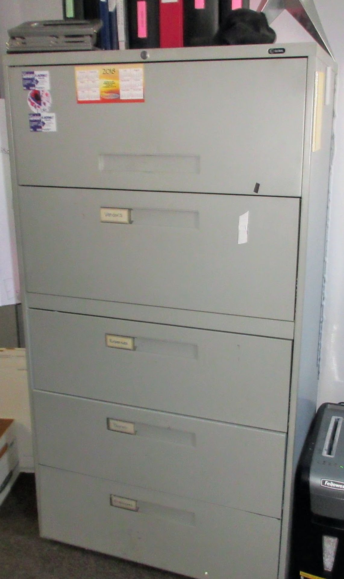 LOT (2) DESKS (1 L-SHAPED), (2) FILE CABINETS, (2) CHAIRS) - Image 4 of 4
