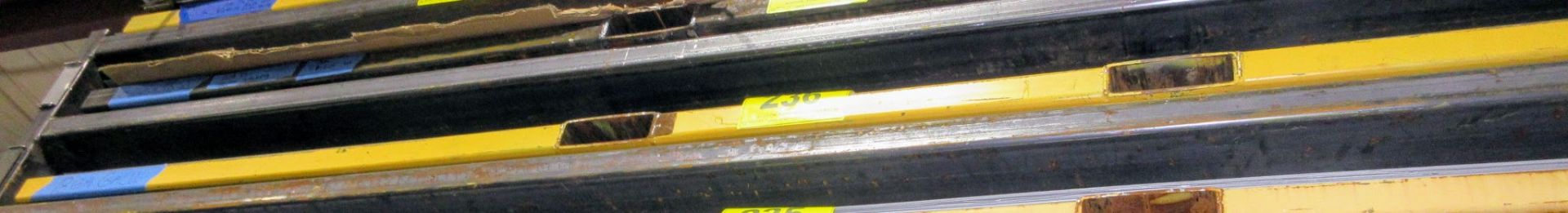 APPROX. (17) SHEETS 10' X 5' GALVANIZED SHEET METAL, 18GA W/ STEEL FORKLIFT TRAY AND OFFCUTS