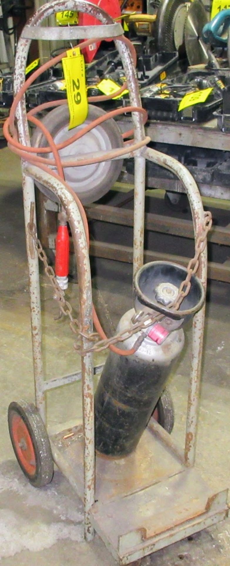 SINGLE TANK CART W/ TANK, CABLES AND TORCH