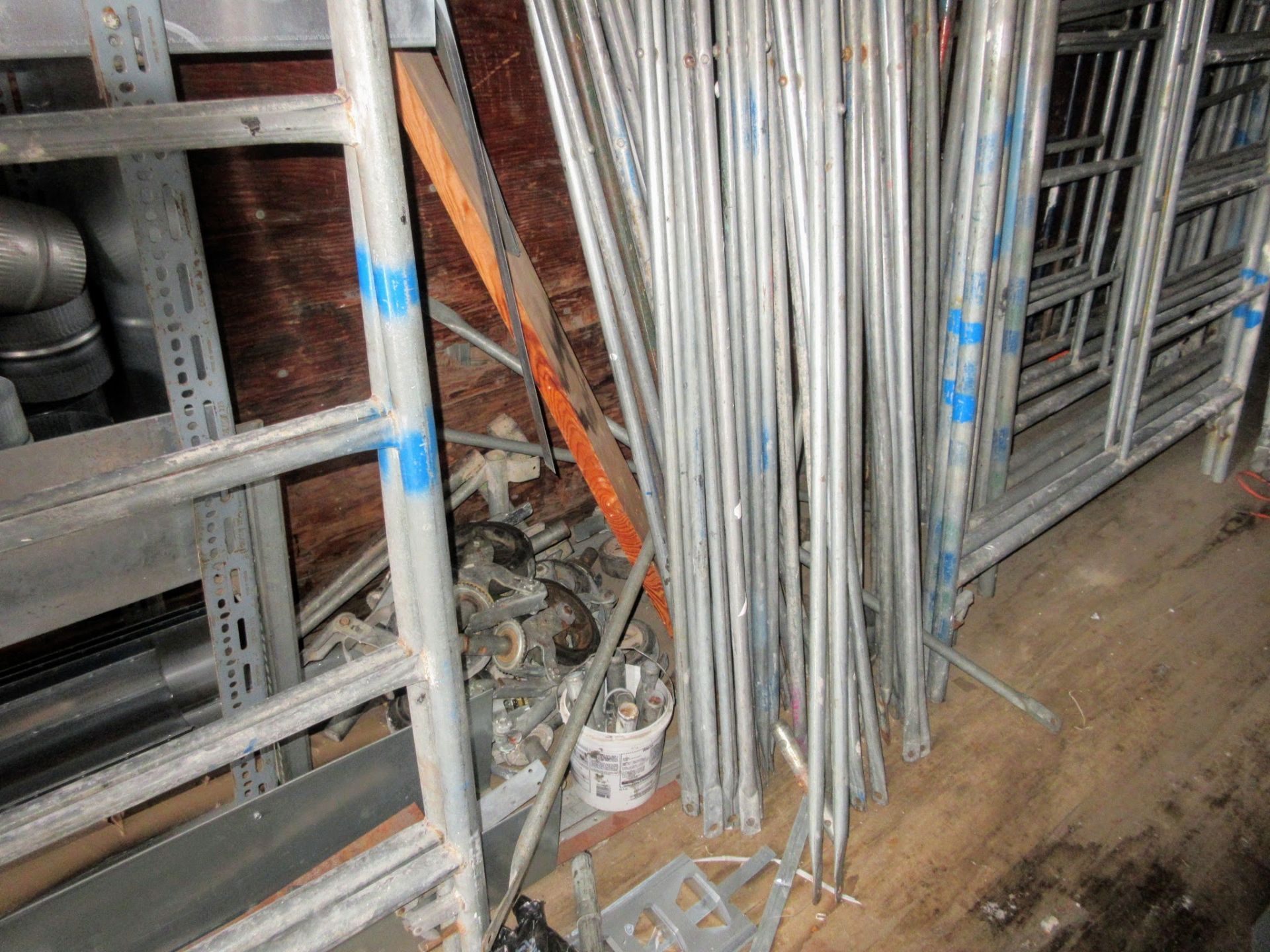 LOT OF METALTECH SCAFFOLDING INCLUDING WHEELS, UPRIGHTS, PLATFORMS, POLES, ETC. - Image 3 of 3