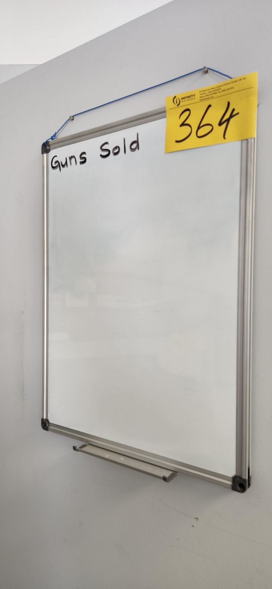 LOT OFFICE SUPPLIES, WHITE BOARD, U-LINE RACK - Image 2 of 3