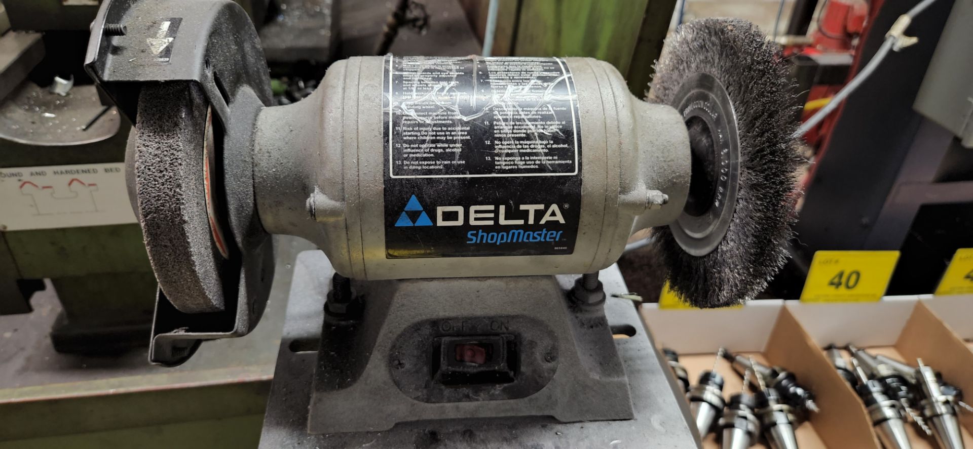 DELTA 6" PEDESTAL GRINDER - Image 2 of 3