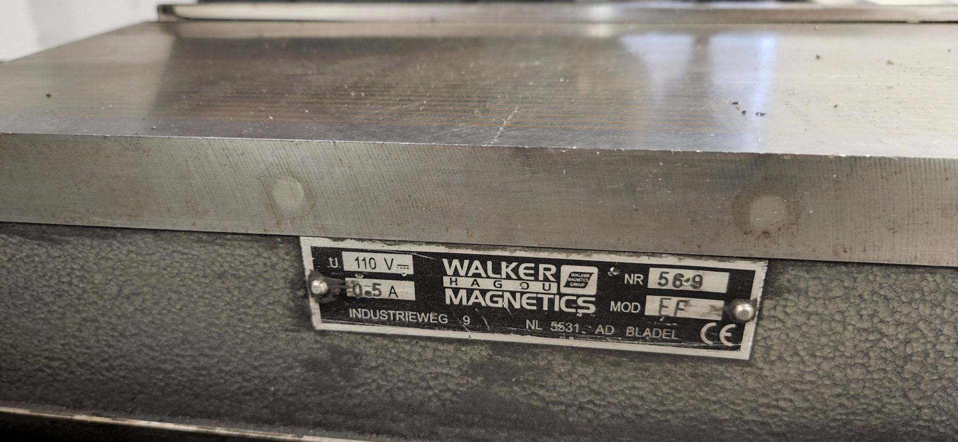 JONES & SHIPMAN 540 SURFACE GRINDER, 6” X 14” MAGNETIC CHUCK W/ WALKER MAGNETIC CHUCK CONTROL, S/N - Image 4 of 6