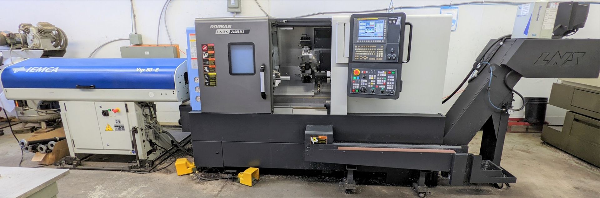 2017 DOOSAN LYNX2100LMSB 5-AXIS CNC TURNING CENTER, LIVE TOOLING, 12-STATION TURRET, SUB SPINDLE,