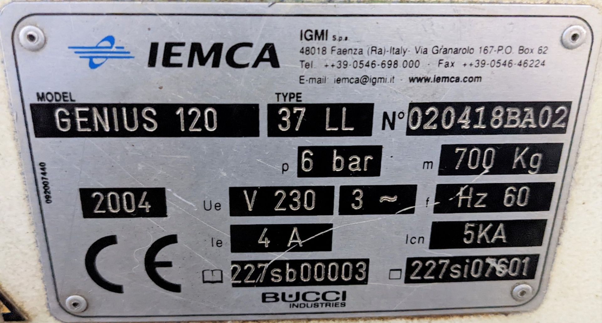 CITIZEN CINCOM M-20 CNC SWISS LATHE, CNC CONTROL, S/N V5039 W/ IEMCA GENIUS 120 BAR FEEDER - Image 18 of 30