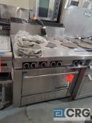 Garland 6 burner electric range with conv. oven - Located in Hawthorne