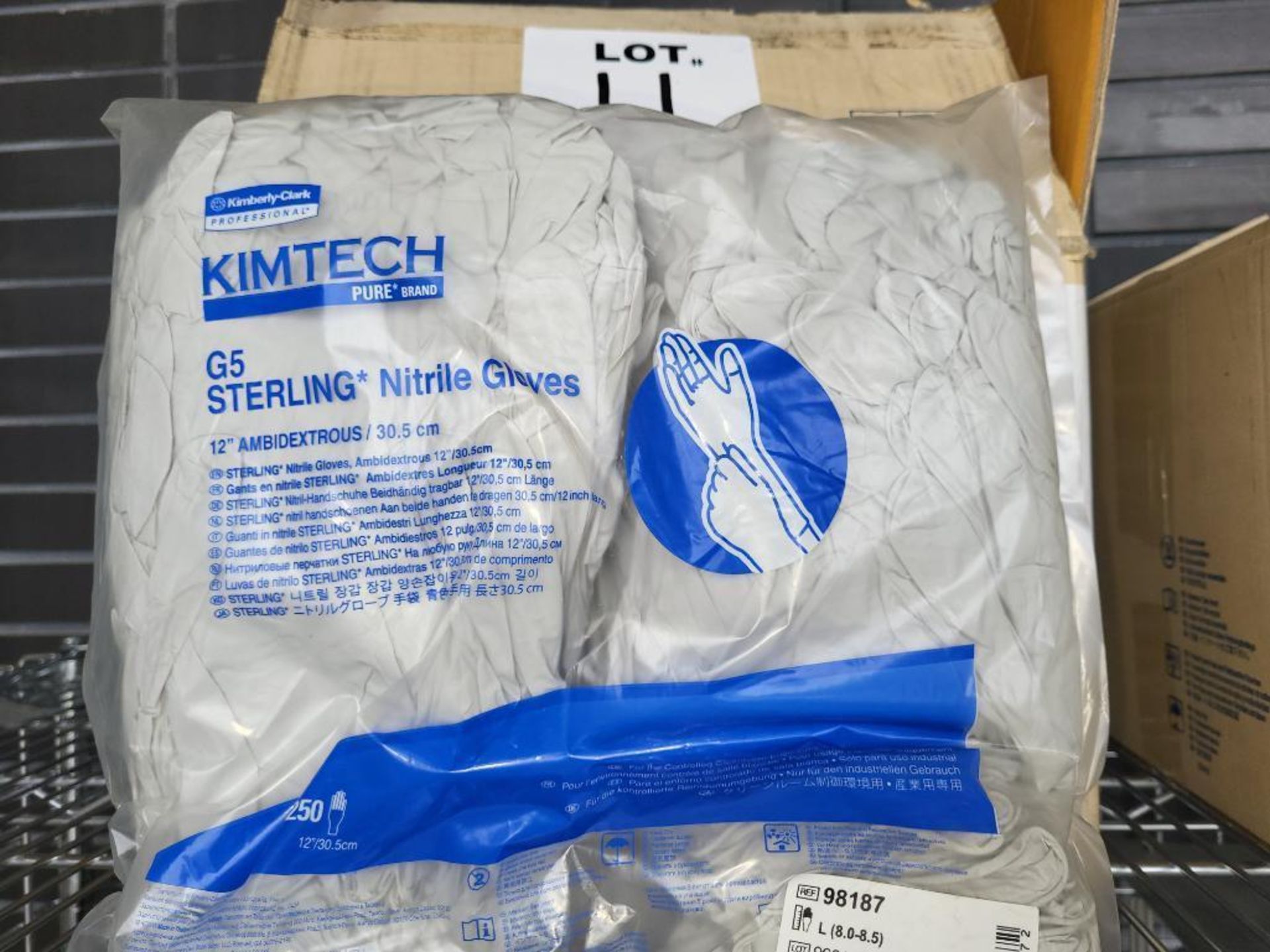 Lot of 1500 Kimtech G5 Sterling Nitrile Gloves Size L - Image 2 of 2