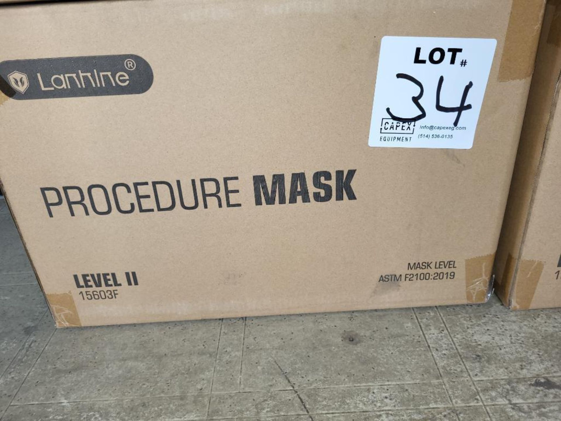 Lot of 500 3-Ply Procedure Masks