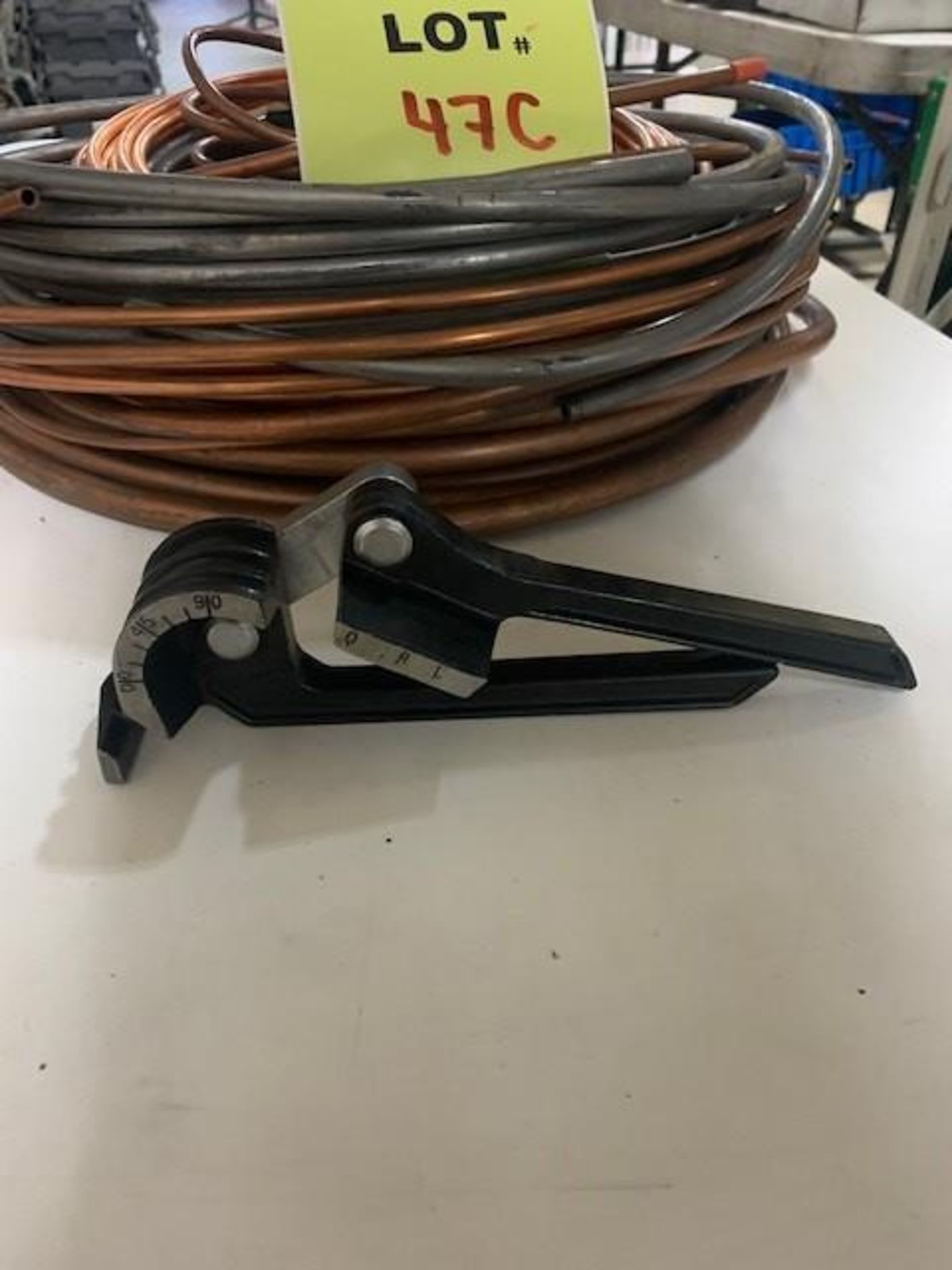 Lot of copper pipe with mini pipe bender - Image 2 of 2