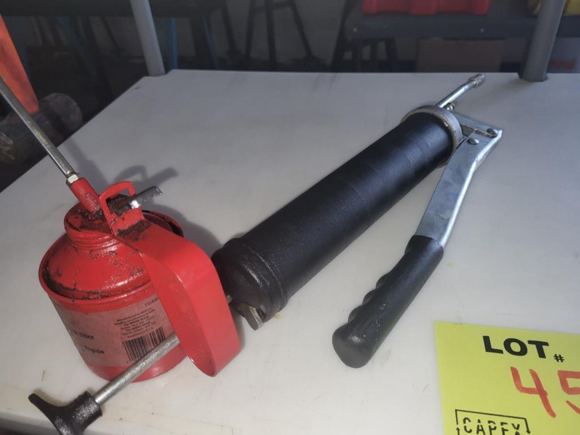 Lot Of 2 Grease Gun And Oiler