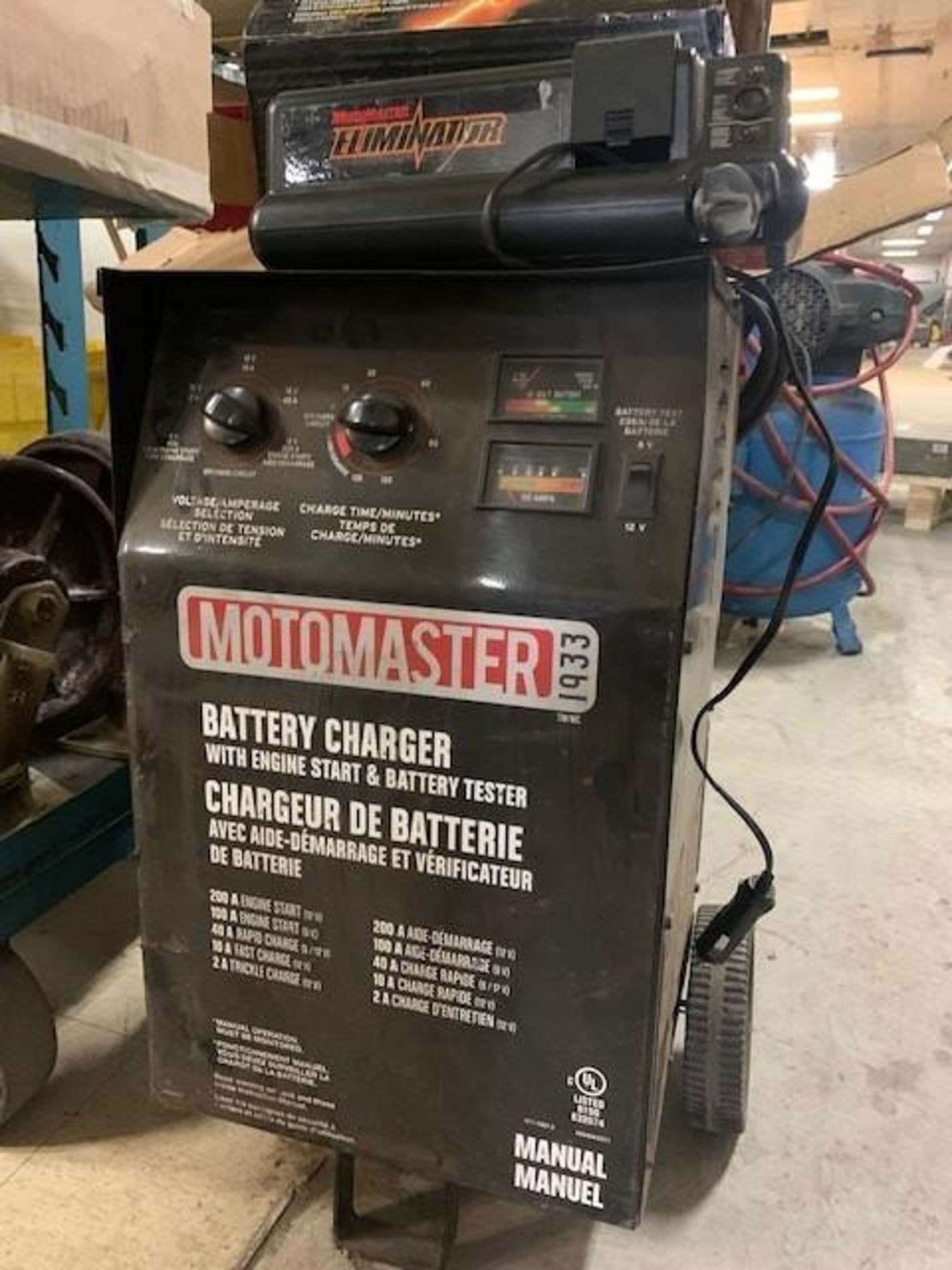 Lot Of Motomaster 6 And 12 Volts Charger And Eliminator Car Booster