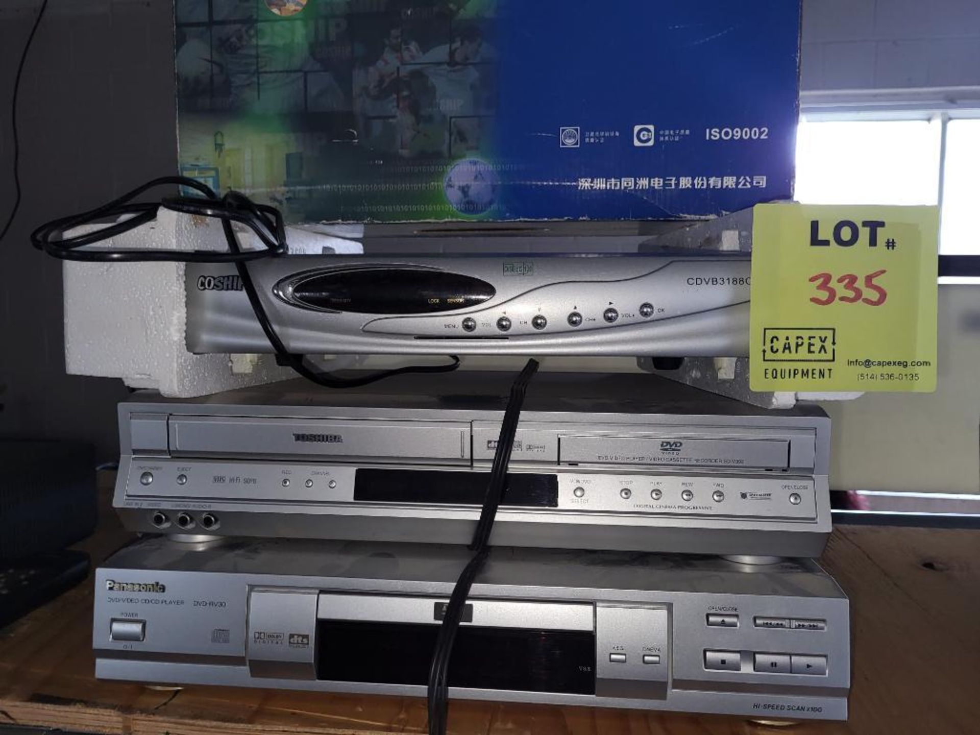 Lot Of 1 DVD Player 1 DVD/VHS Player And Digital STB