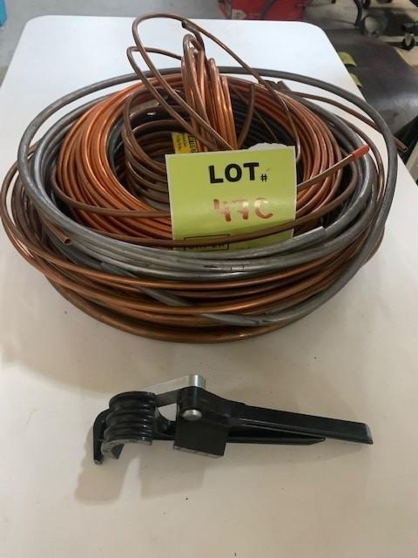 Lot of copper pipe with mini pipe bender