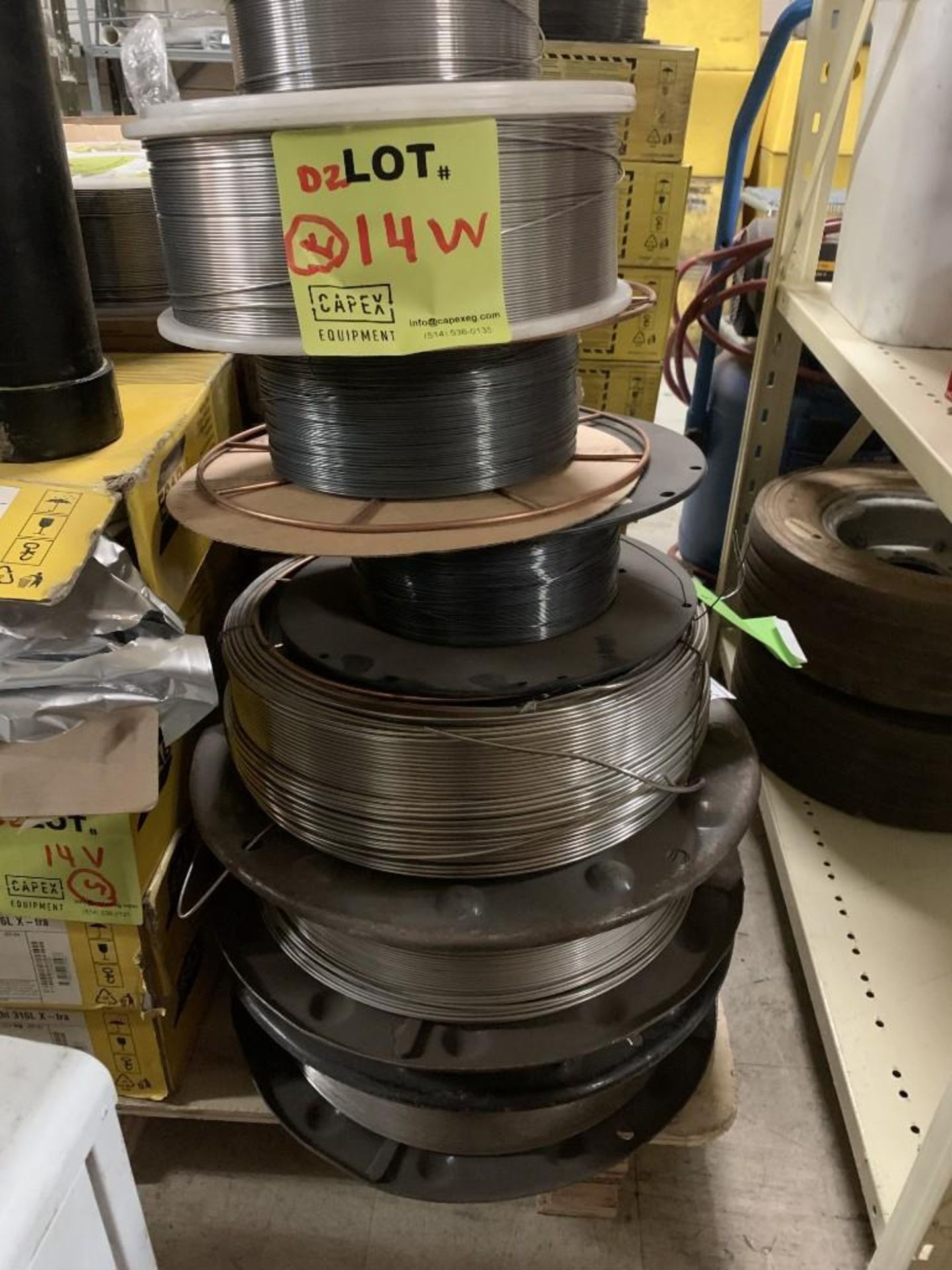 7 Rolls Of Misc Welding Wire