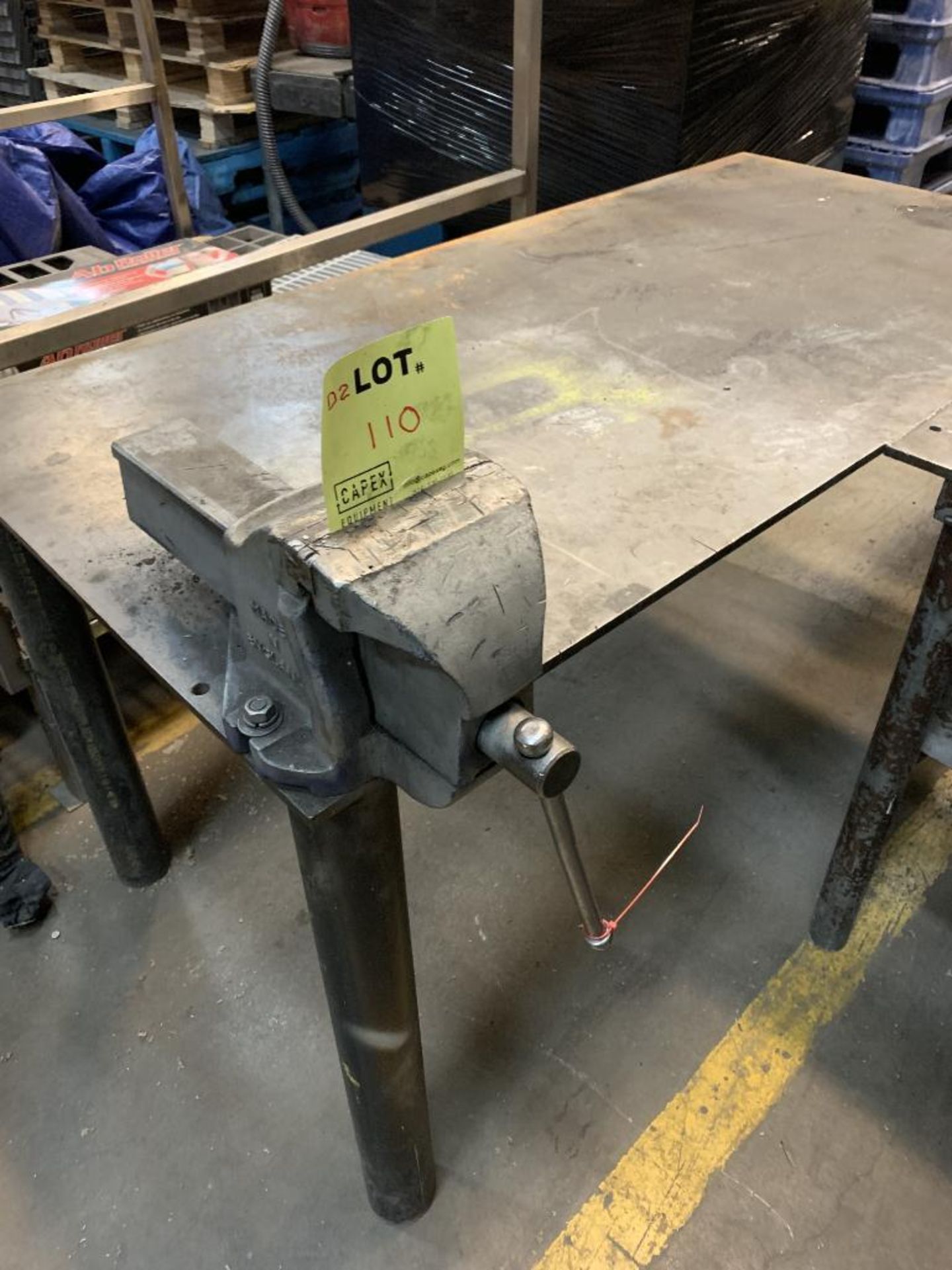 Steel Welding L-Shape Table W/6 Inch Vise - Image 4 of 6