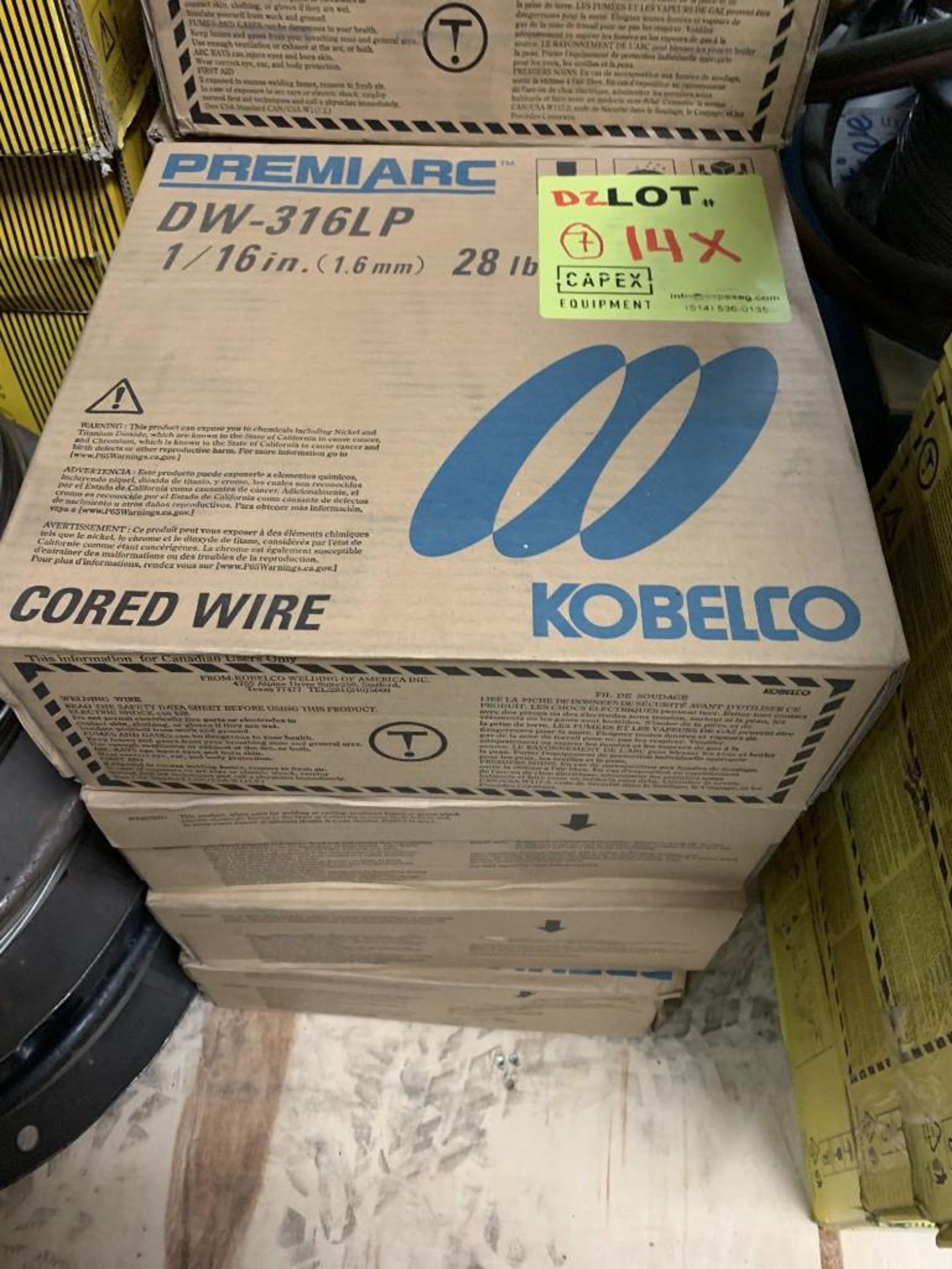 Kobelco DW-316 LP 1/16 Stainless Welding Wire Rolls