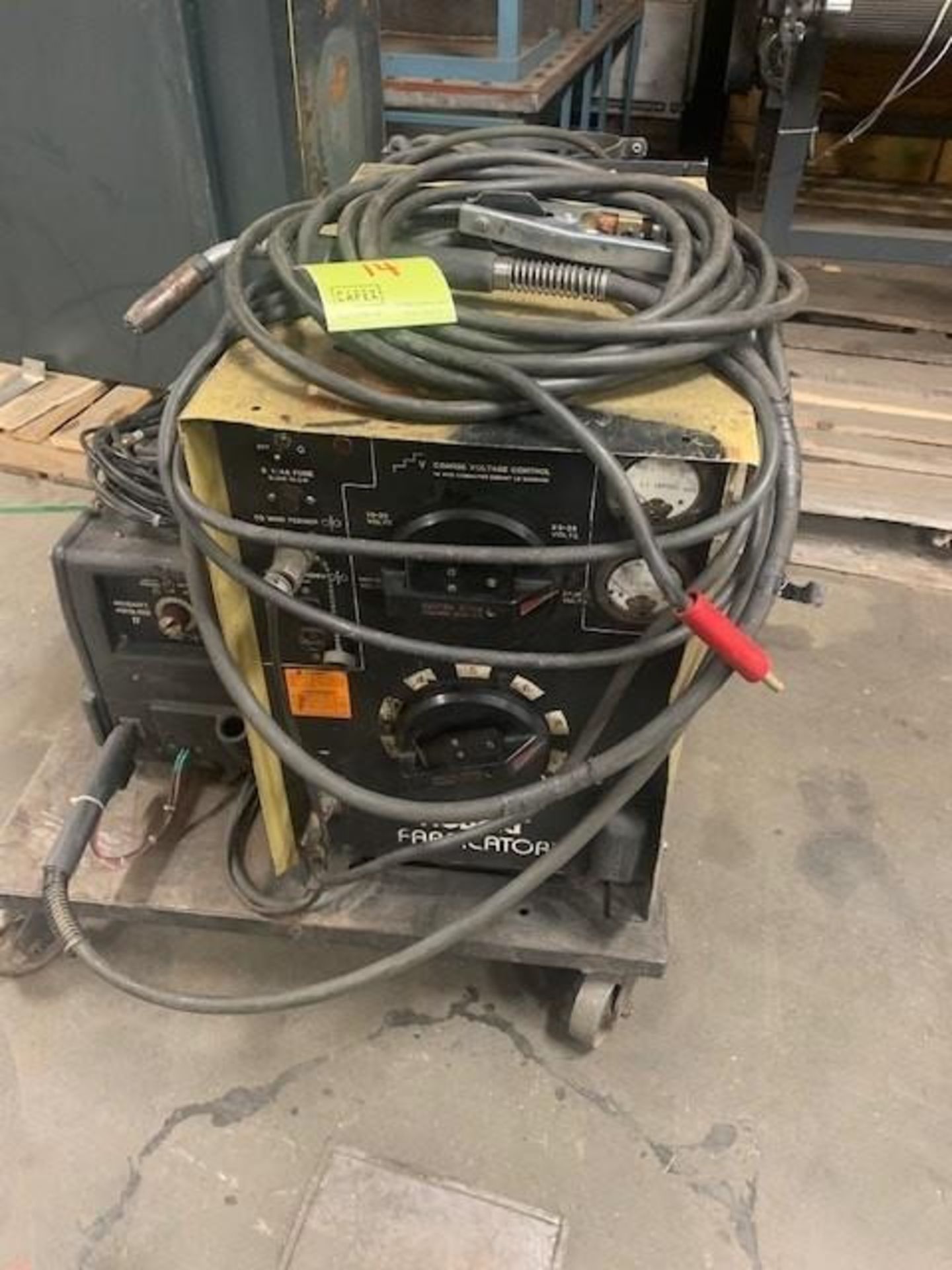 Hobart Fabricator Mig/Tig/Arc Welder Comes W/A Porta Feed Wire Feeder On Steel Cart