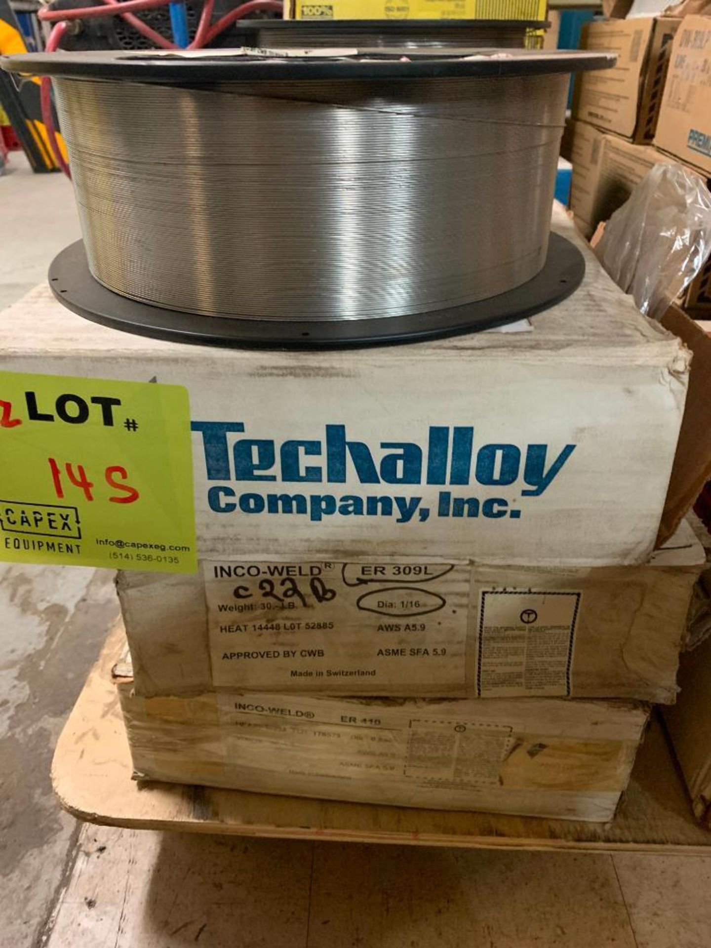 Lot Of Rolls Of Stainless Steel Welding (see photo for size)