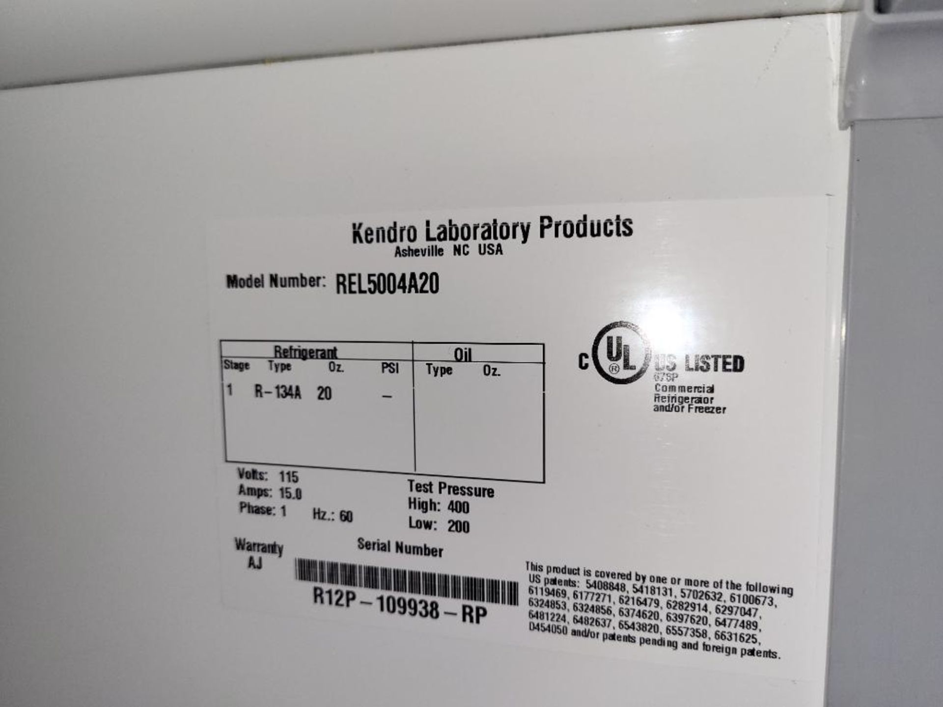 Revco 2-Door Laboratory Refrigerator M/N REL5004A20 - Image 4 of 4