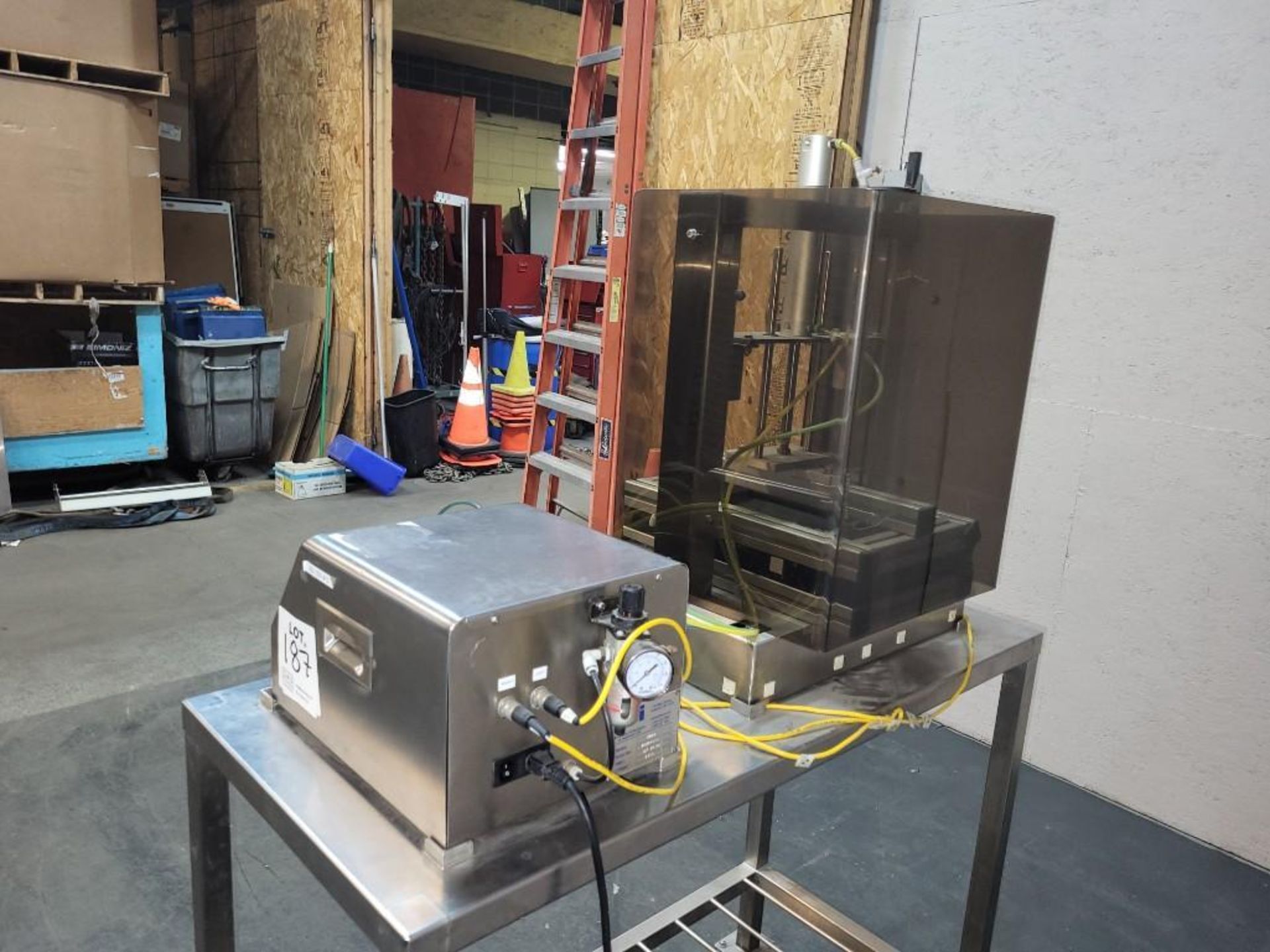 PTI VeriPac P225 VeriPac Package Integrity Test System - Stainless Steel Table On Wheels - Image 3 of 5