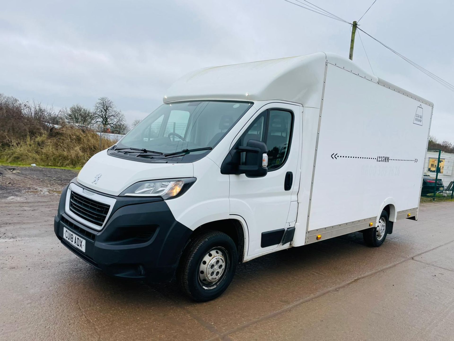 ON SALE PEUGEOT BOXER 2.0HDI (130) LONG WHEEL BASE LOW LOADER "LUTON' 18 REG - 1 OWNER - LOOK!!! - Image 3 of 34