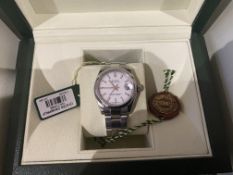 ROLEX DATEJUST OYSTERSTEEL- ORIGINAL BOX AND WARRANTY CARD!!! WHITE DIAL - NO VAT !!!!! - BUY ME!!