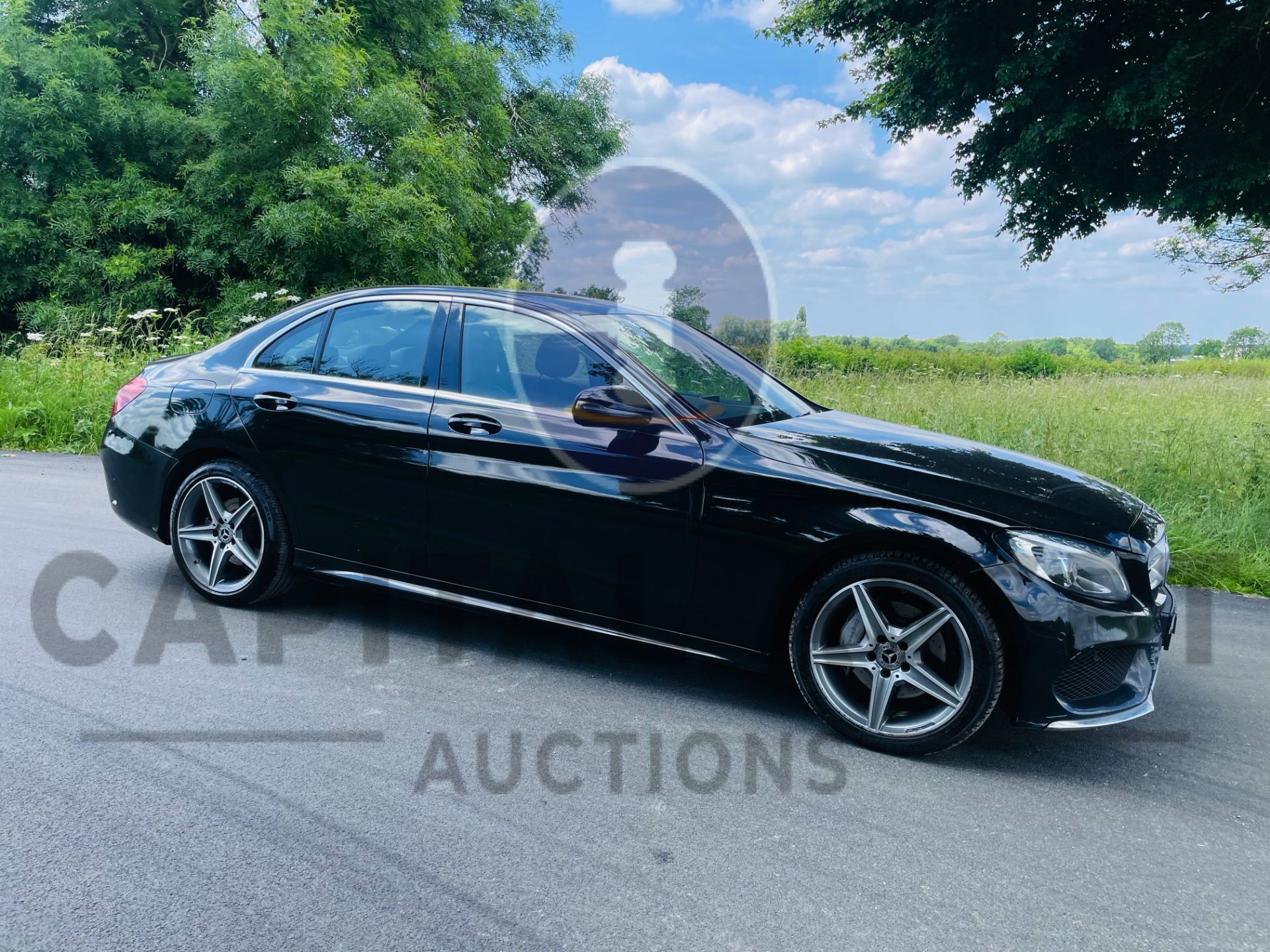 (ON SALE) MERCEDES-BENZ C220d *AMG LINE* (2018 - EURO 6) 9G TRONIC AUTO - LEATHER - SAT NAV *NO VAT*