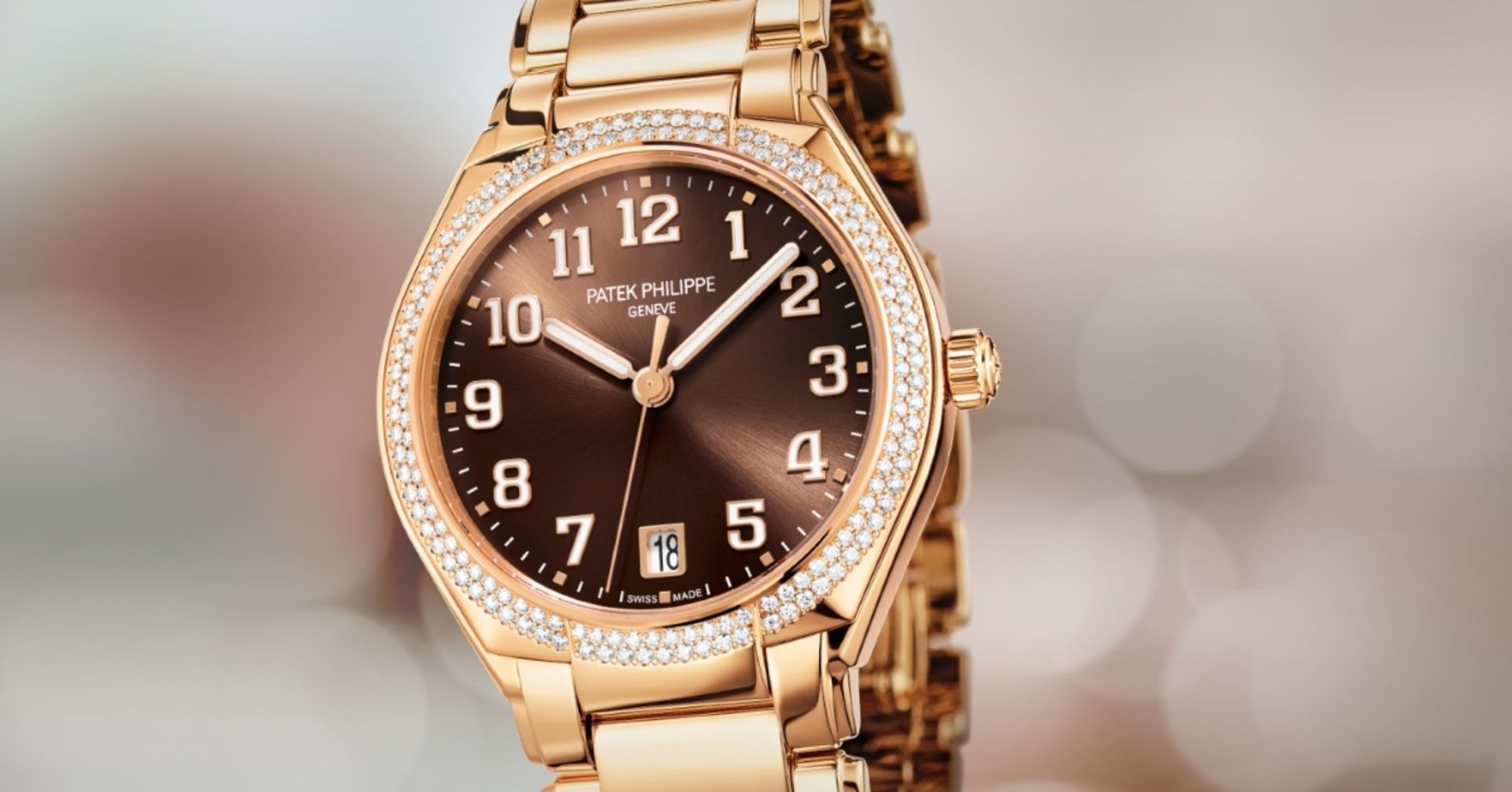 PATEK PHILIPPE *TWENTY-4 AUTOMATIC* (2022 - NEW / UNWORN) *18CT ROSE GOLD - WITH 160 DIAMOND BEZEL* - Image 2 of 22