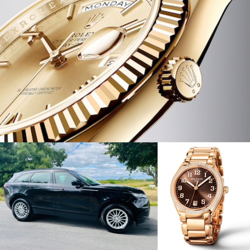 2022 Patek Philippe Twenty-4 *18ct Rose Gold* - 2022 Rolex Day-Date 40mm *18ct Gold* - 2019 Range Rover Velar + Many More: Cars & Commercials !