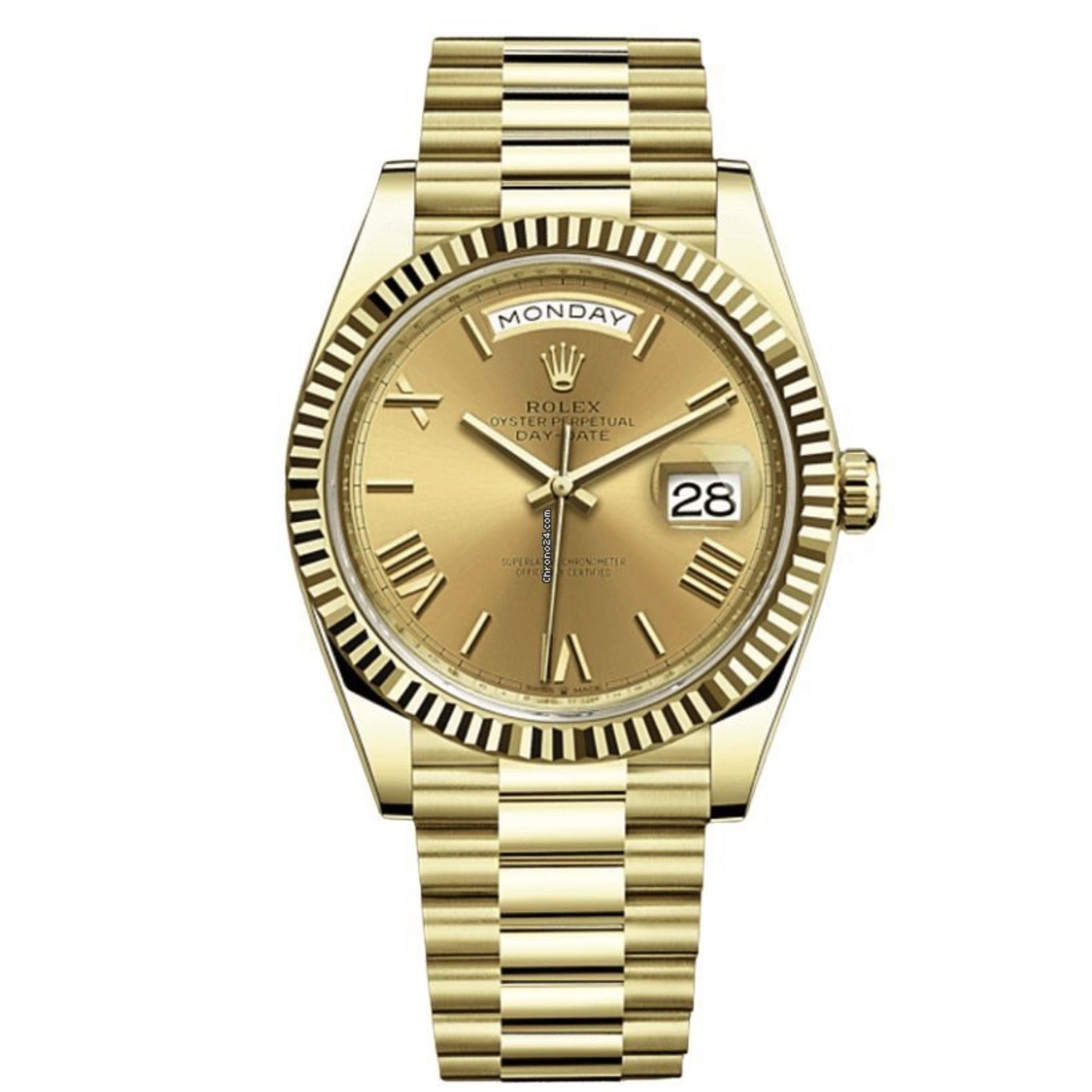 ROLEX DAY-DATE 40MM *18CT GOLD - ROMAN DIAL* (2022-NEW / UNWORN) *GENUINE TIMEPIECE* (BEAT THE WAIT) - Image 3 of 17