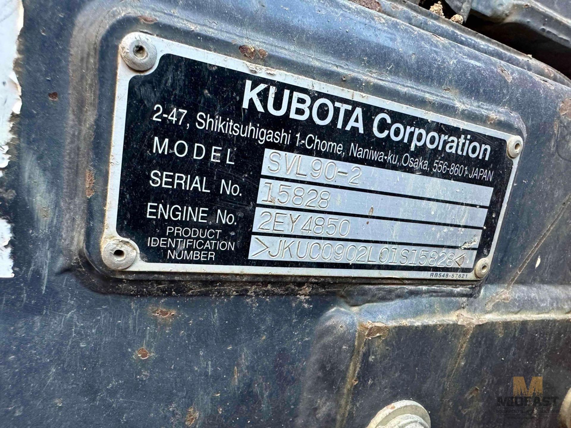 2016 Kubota SVL90-2 Skid Steer, sn 158282 - Image 10 of 17