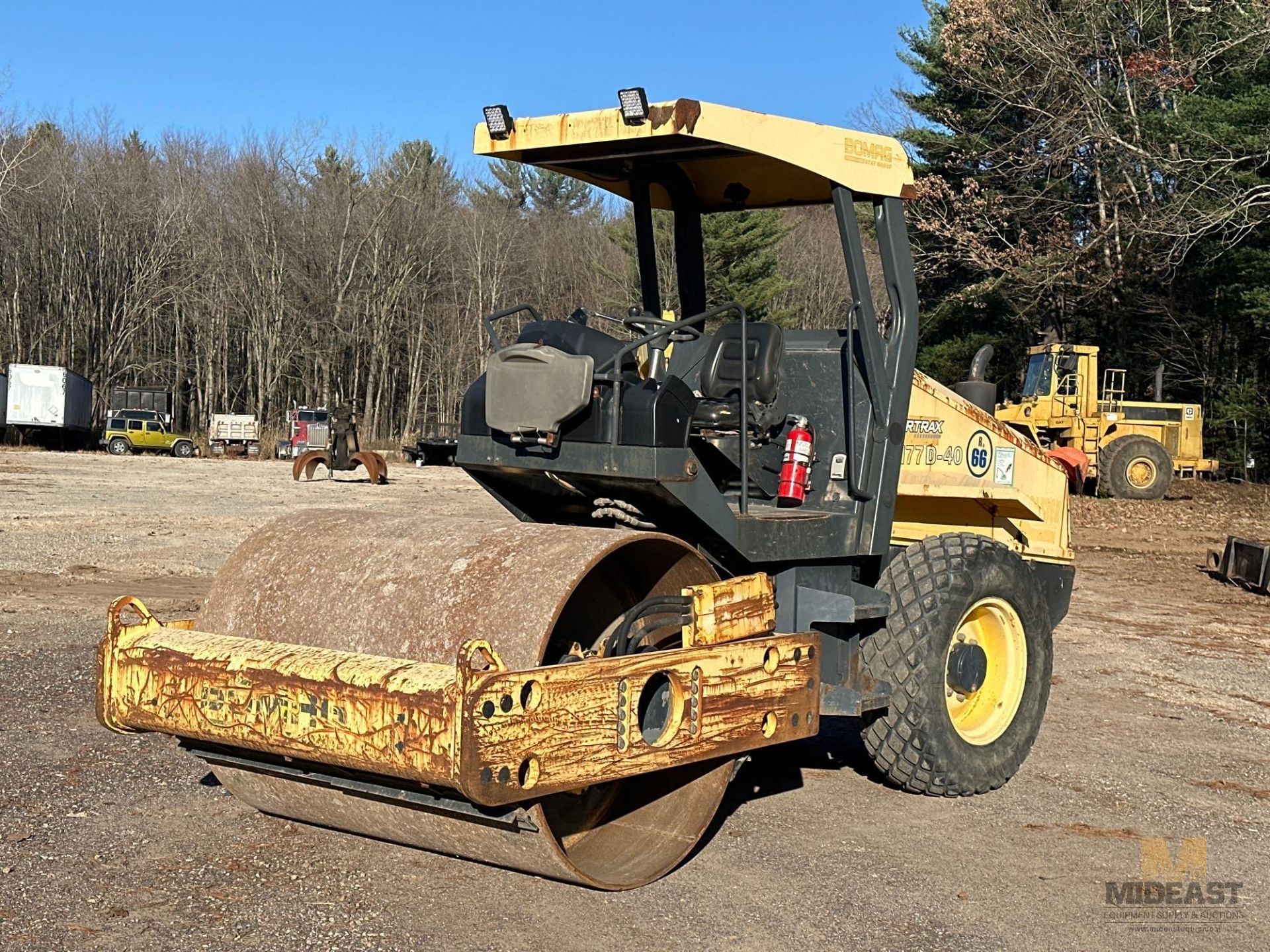 2008 Bomag BW177D-40 Smooth Drum Compactor 66"