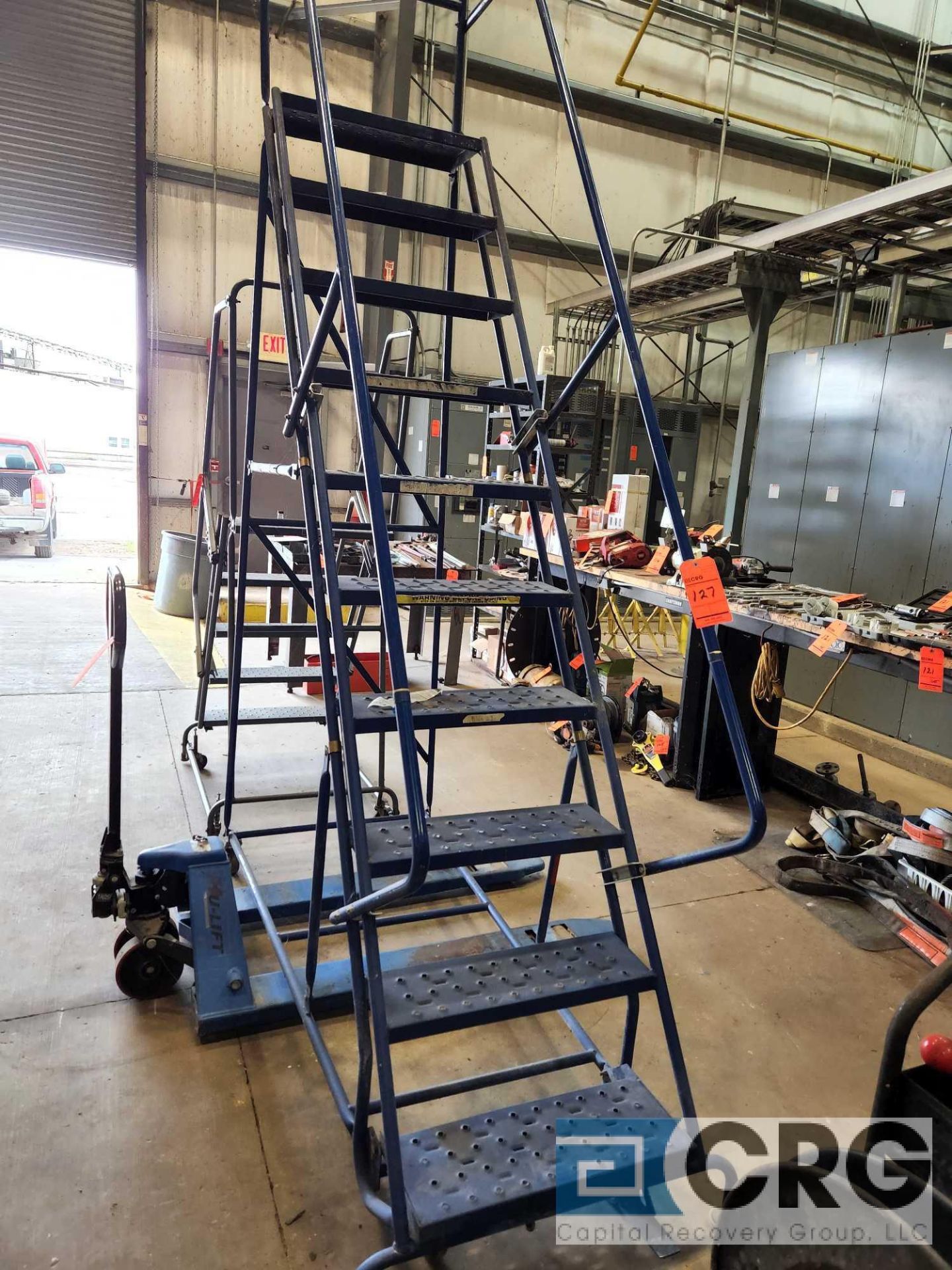 Rolling Steel Warehouse Ladder