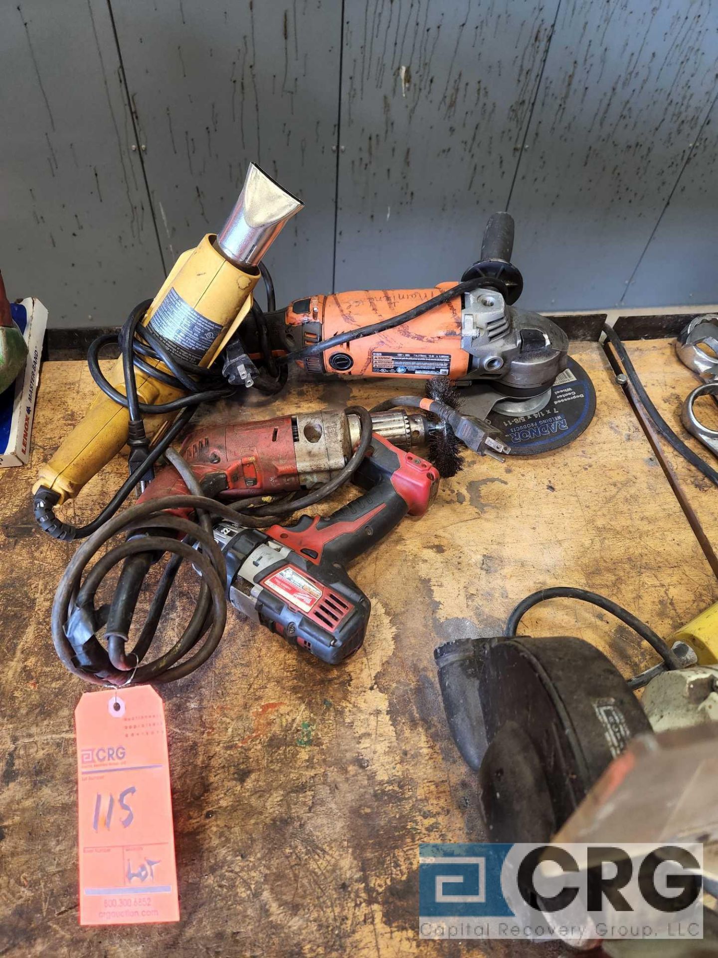 Drills, Grinder, Heat Gun