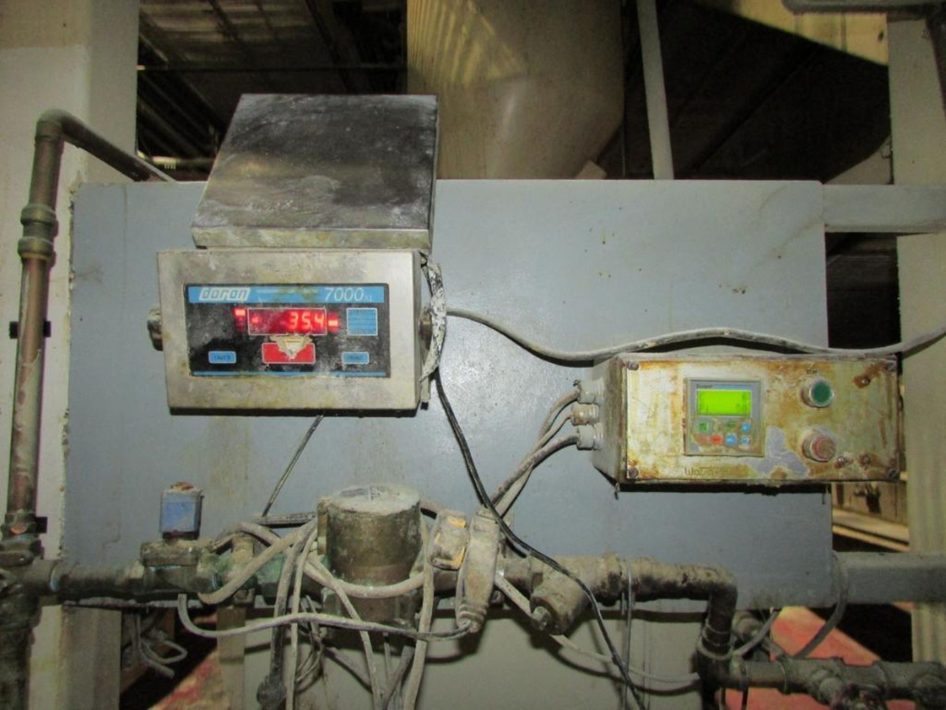 LOT: (2) Overhead Hoppers with (3) Vacuum Pumps, Load Cells (2) GSE 465 Digital Scale Readouts, Appr - Image 14 of 14