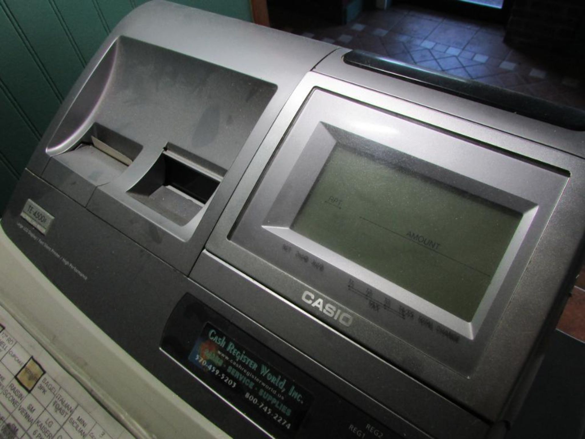 Casio TE-4500F Electronic Cash Register - Image 4 of 6