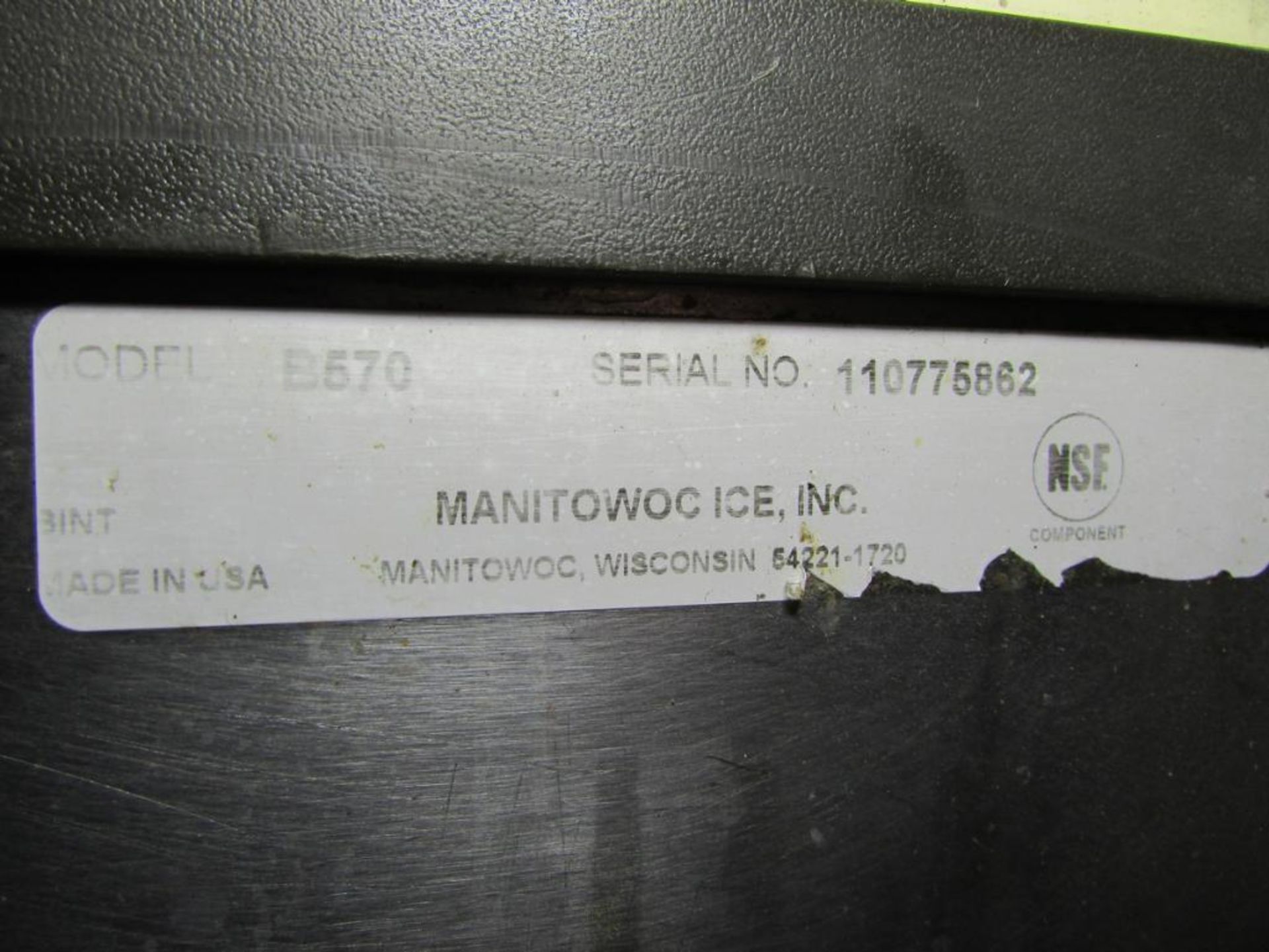 Manitowoc B570 Ice Machine, S/N- 110775862 - Image 5 of 5