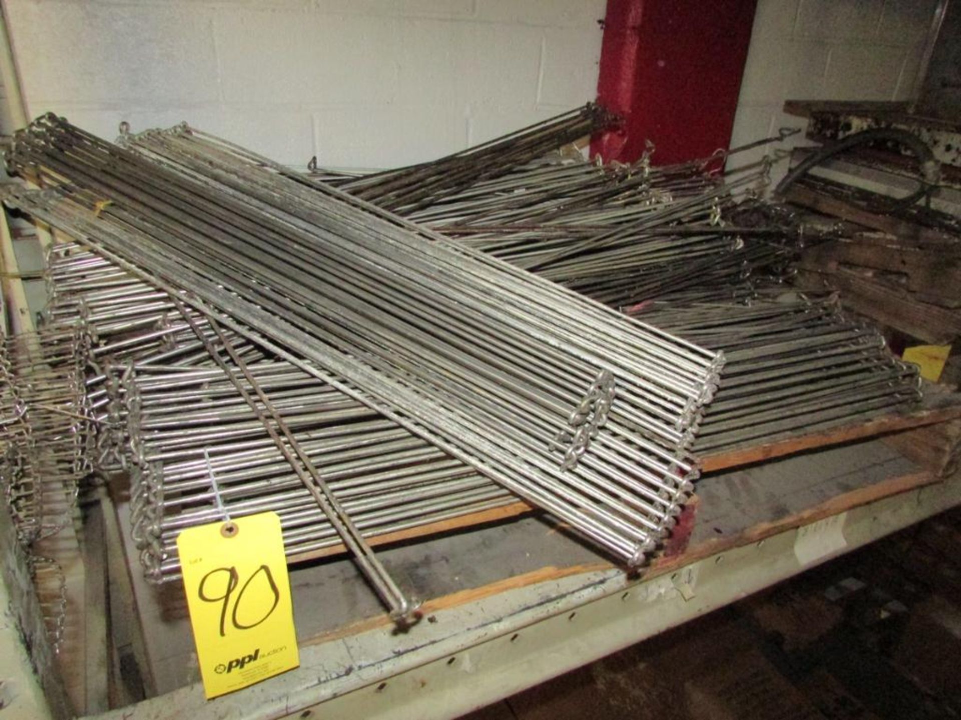 LOT: (3) Pallets of Assorted Stainless Steel Wire Mesh Conveyor Belting - Image 3 of 4