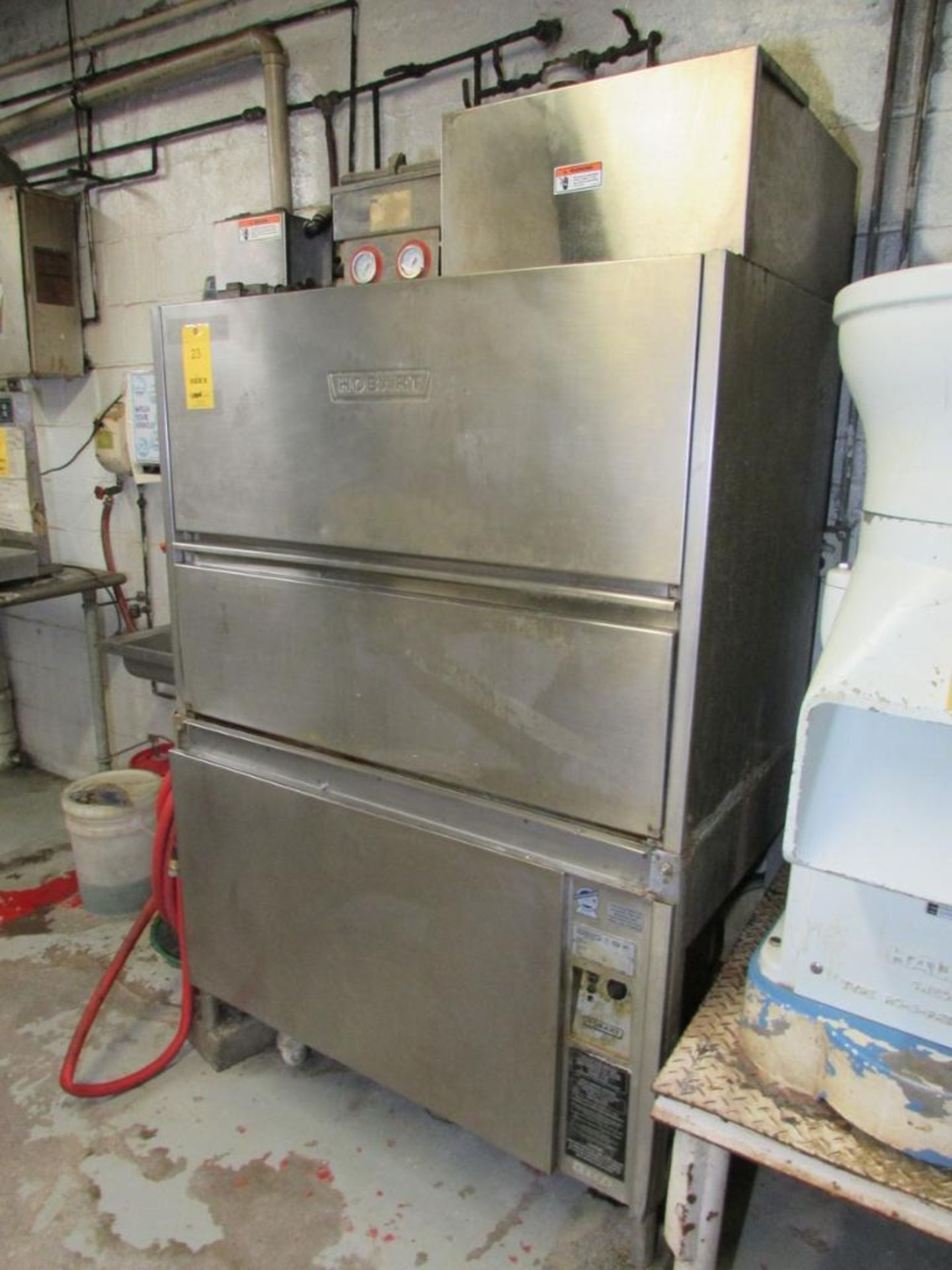 Hobart UW50 Commercial Dishwasher. Wash and Rinse Cycles. 40"x24" Wash Tray, Approx 40"x24"x24" Wash - Image 8 of 11