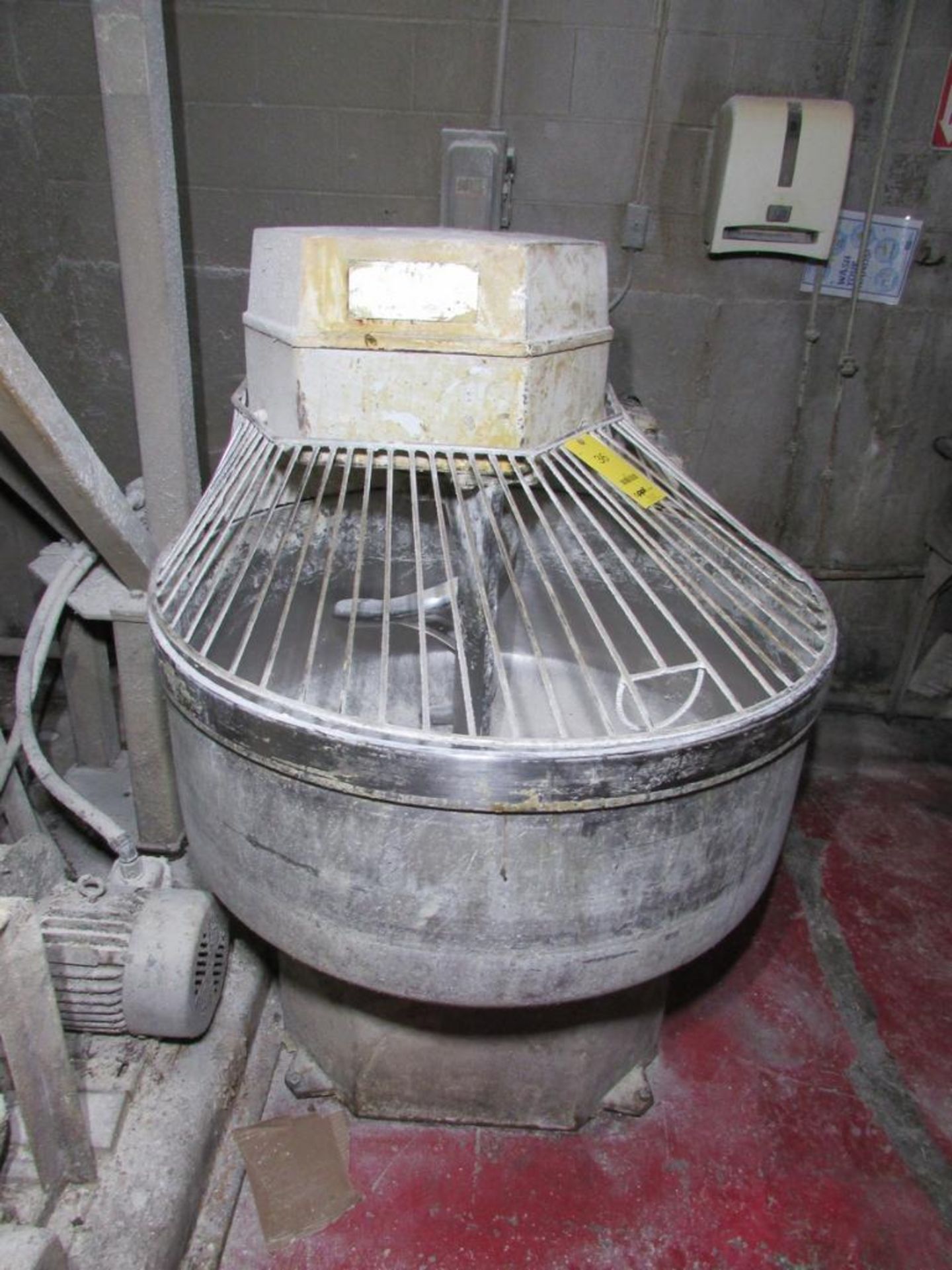 Empire LF250 Spiral Dough Mixer, 40" Diameter x 18" Mixing Bowl, 220V 60Hz 3PH, S/N- 9007135 - Image 3 of 7